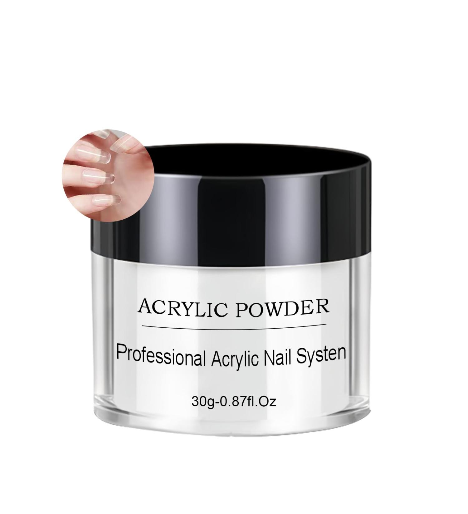 Clear Acrylic Powder for Nails Professional Nail Acrylic Powder for Acrylic Nails Extension Carving Nails Acrylic Nails Extension For Nail Art for Nails Beginners or Salon - Buy Online on GoSupps.com