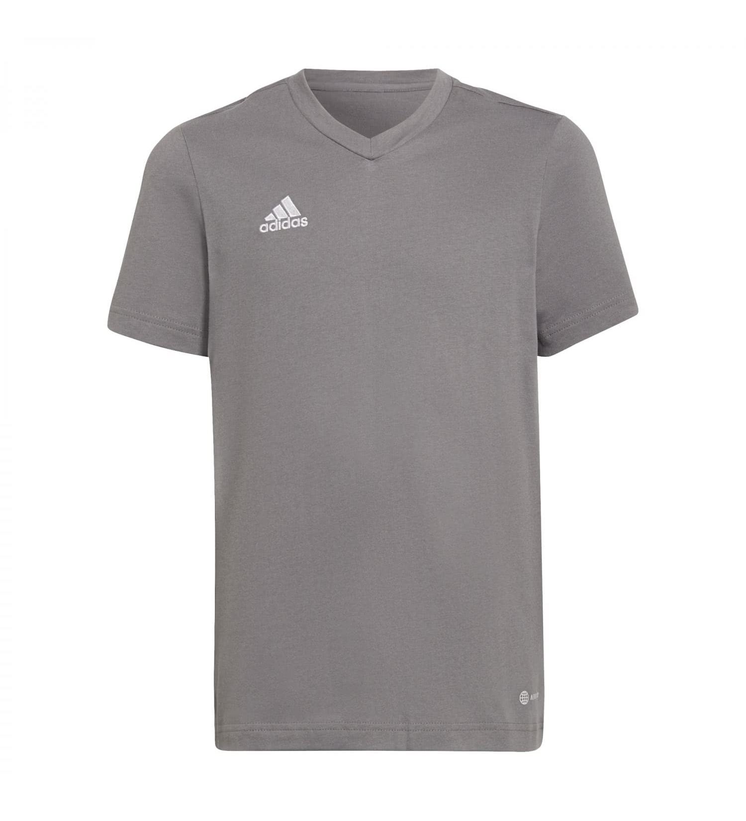 Buy adidas Unisex Entrada 22 T-Shirt for Kids (9-10 years) - Team Grey Four | International Shipping Available - Buy Online on GoSupps.com