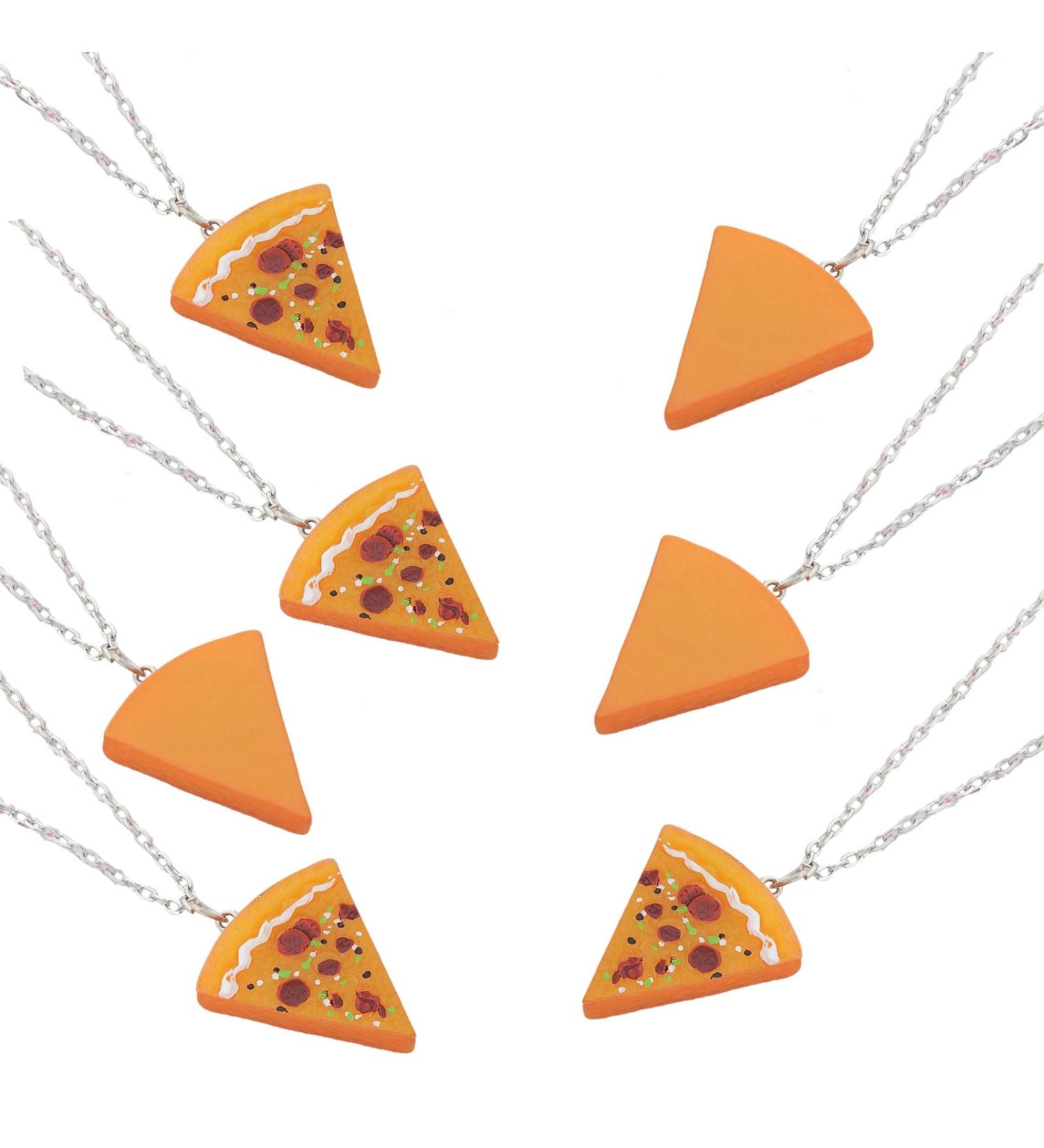 Kuaiyiju Pizza Lover Necklace & Keychain Set - Stylish Resin Jewelry for Food Enthusiasts - Buy Online on GoSupps.com