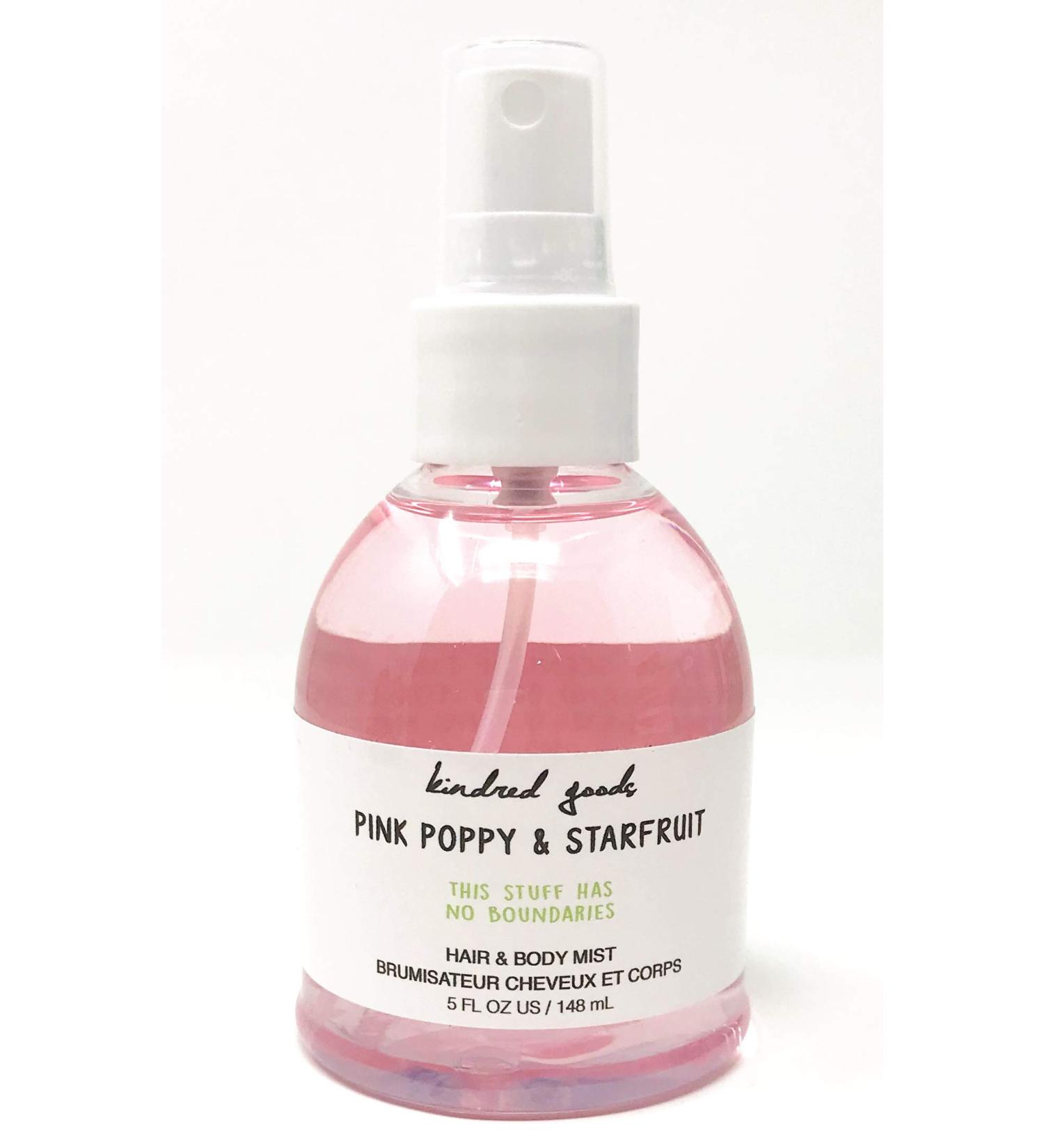 Kindred Goods Pink Poppy & Starfruit Hair & Body Mist Spray 5 Fl Oz