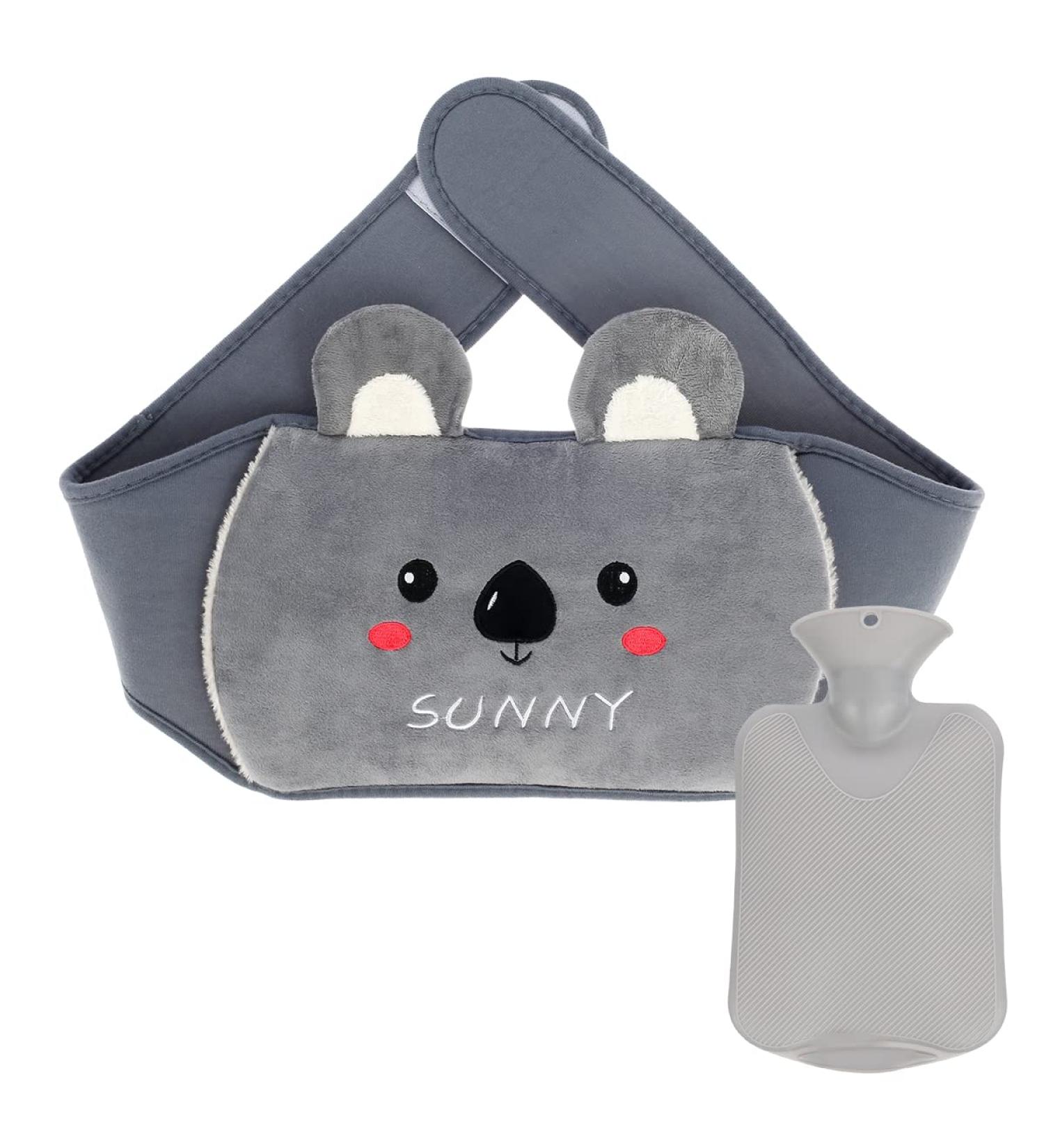 Rubber Heat Bottle with Soft Waist Cover - Hot Water Bag for Neck Shoulder Back Legs & Waist Warmth | International Shipping - Buy Online on GoSupps.com