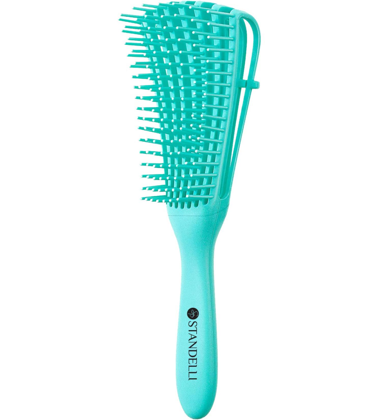 Standelli Professional Curly Hair Brush - Detangling Brush for Afro Hair (Mint Green) - Buy Online on GoSupps.com