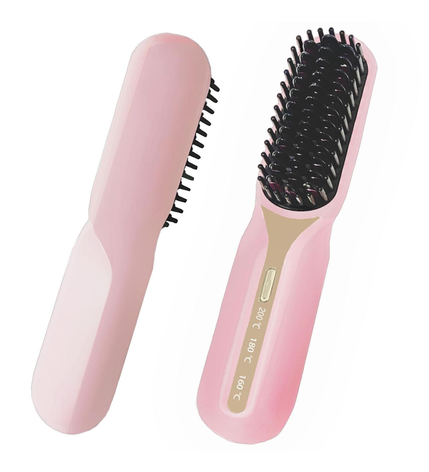 FA FIGHTART Cordless Hair Straightener Brush - Rechargeable USB-C Mini Hot Comb for Women | Portable Travel Tool 2024 - Buy Online on GoSupps.com