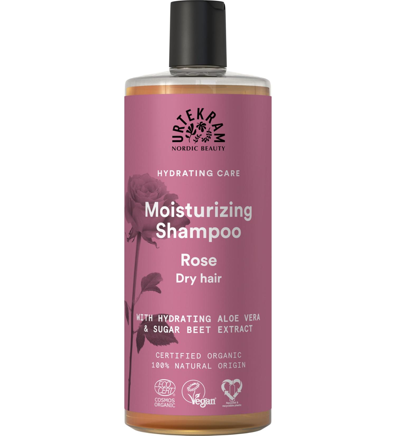 Urtekram Rose Organic Shampoo Dry Hair 500 ml - Buy Online on GoSupps.com