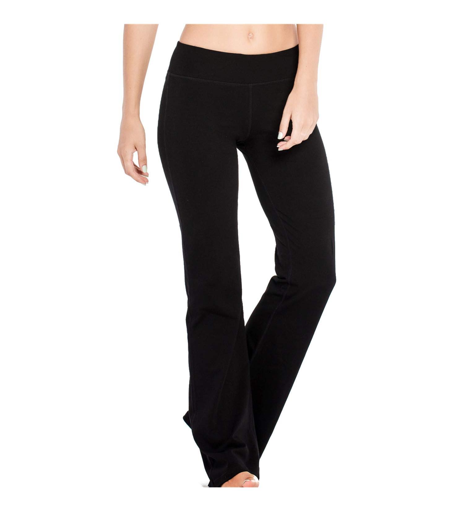 Houmous Women's Cotton Bootcut Pants with Inner Pocket - X-Large/33 Inseam Black - S-XXXL Sizes Available - Buy Online on GoSupps.com
