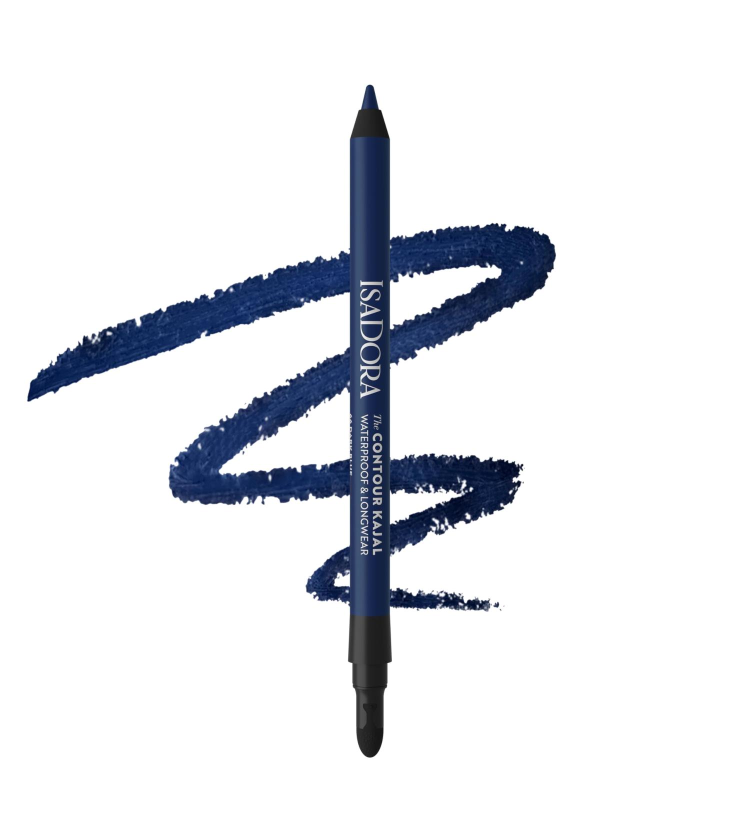  Isadora IsaDora Perfect Contour Kh l Strong Hold No Smudges Black Kohl Pencil Ideal for Smoky Eyes Highly Pigmented & Hypoallergenic Easy to Apply Eyeshadow Pencil Dark Blue - Buy Online on GoSupps.com
