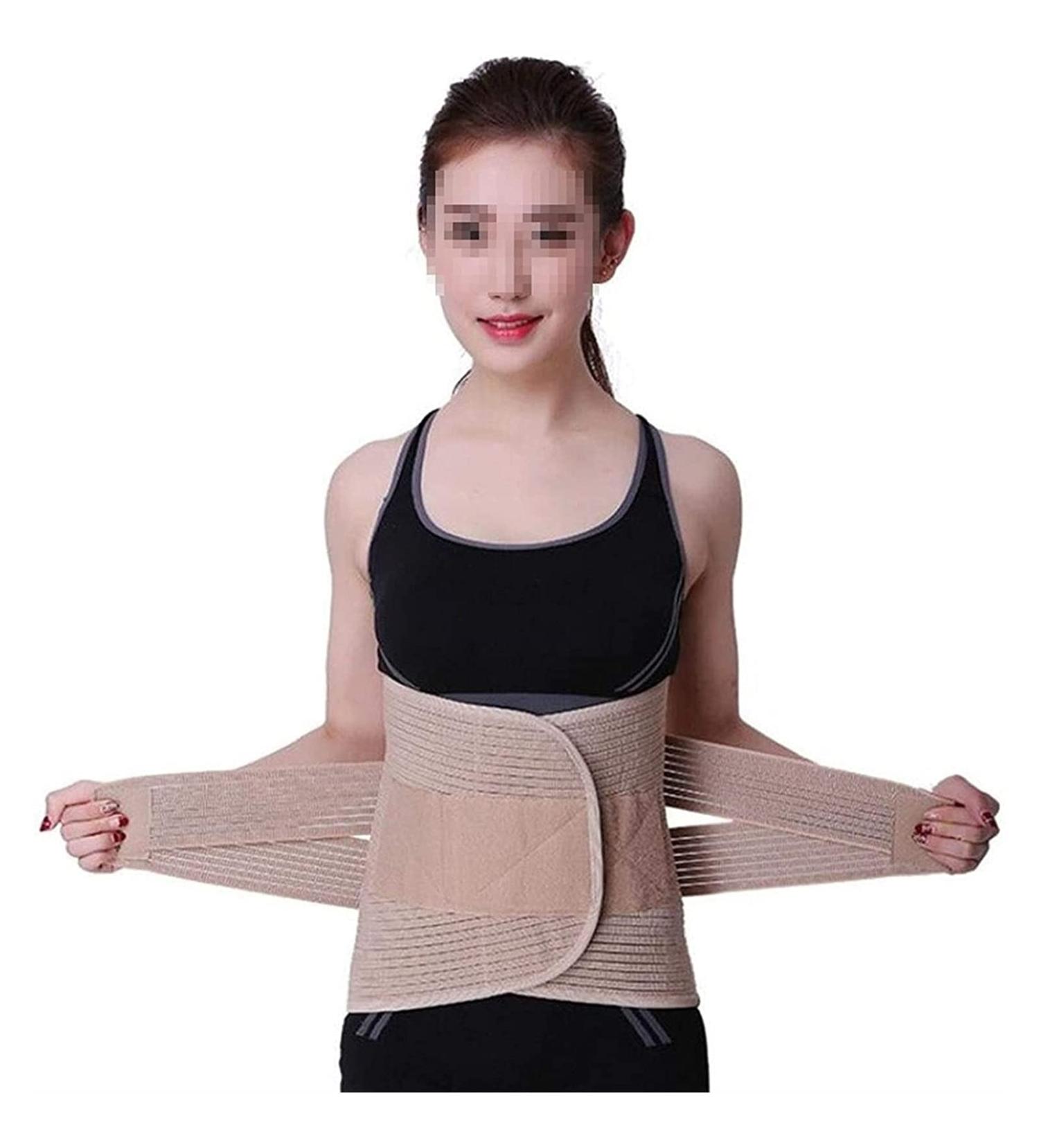 Samnuerly Beige Lumbar Belt - Sexy Slimming Waist Trainer & Back Support | Fitness Corset Body Shaper (Size L) - Buy Online on GoSupps.com