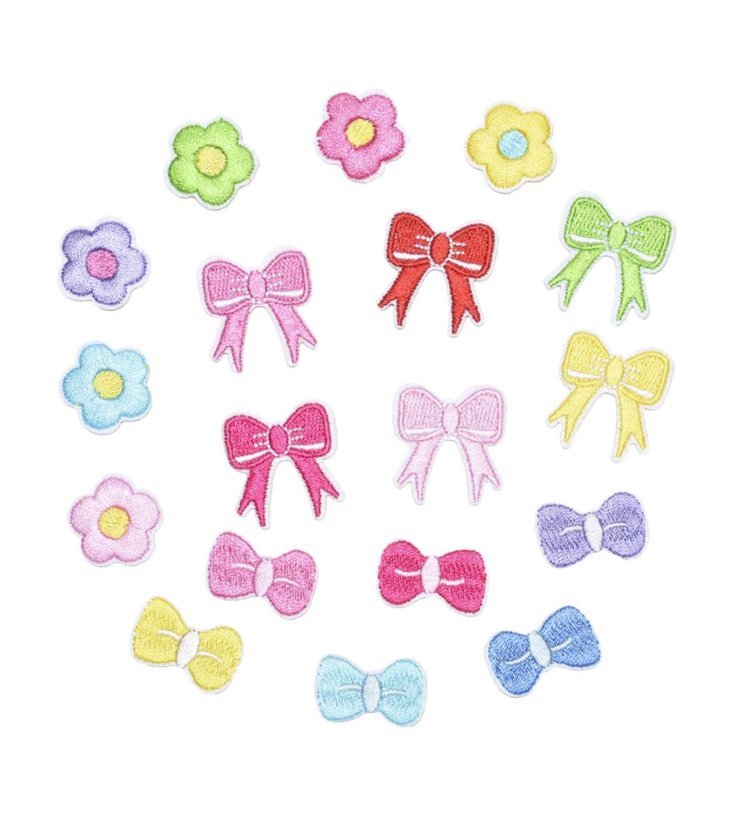 Operitacx 54 Pcs Cute Cartoon Cloth Sticker Retro Shirt Mini Clothes Iron Diy Cartoon Patches Bags Bow Tie - Buy Online on GoSupps.com