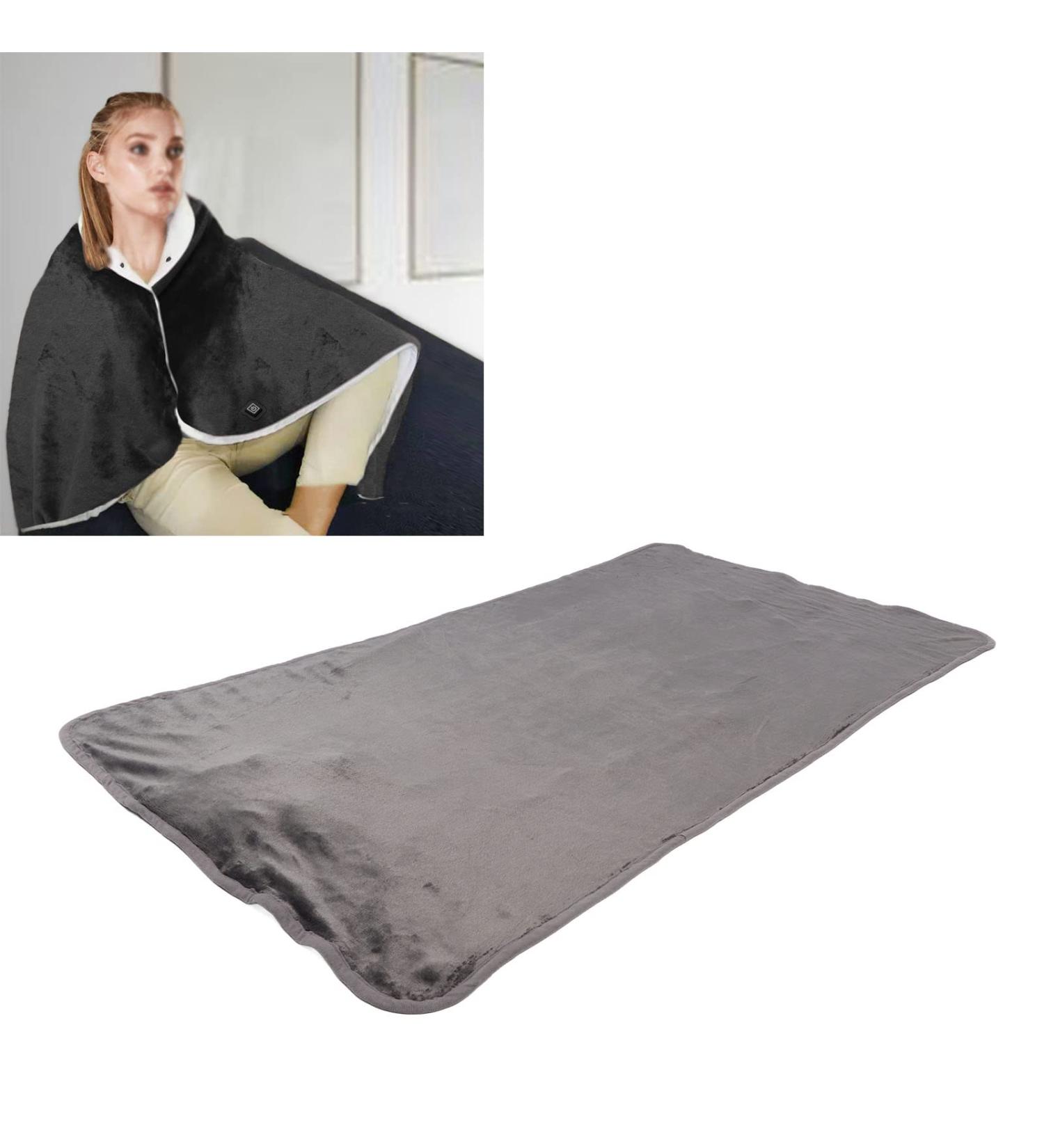 USB Electric Heating Ceiling - Soft Velvet Design with 3 Timing Options for Home Office & Car (Gray) - Buy Online on GoSupps.com