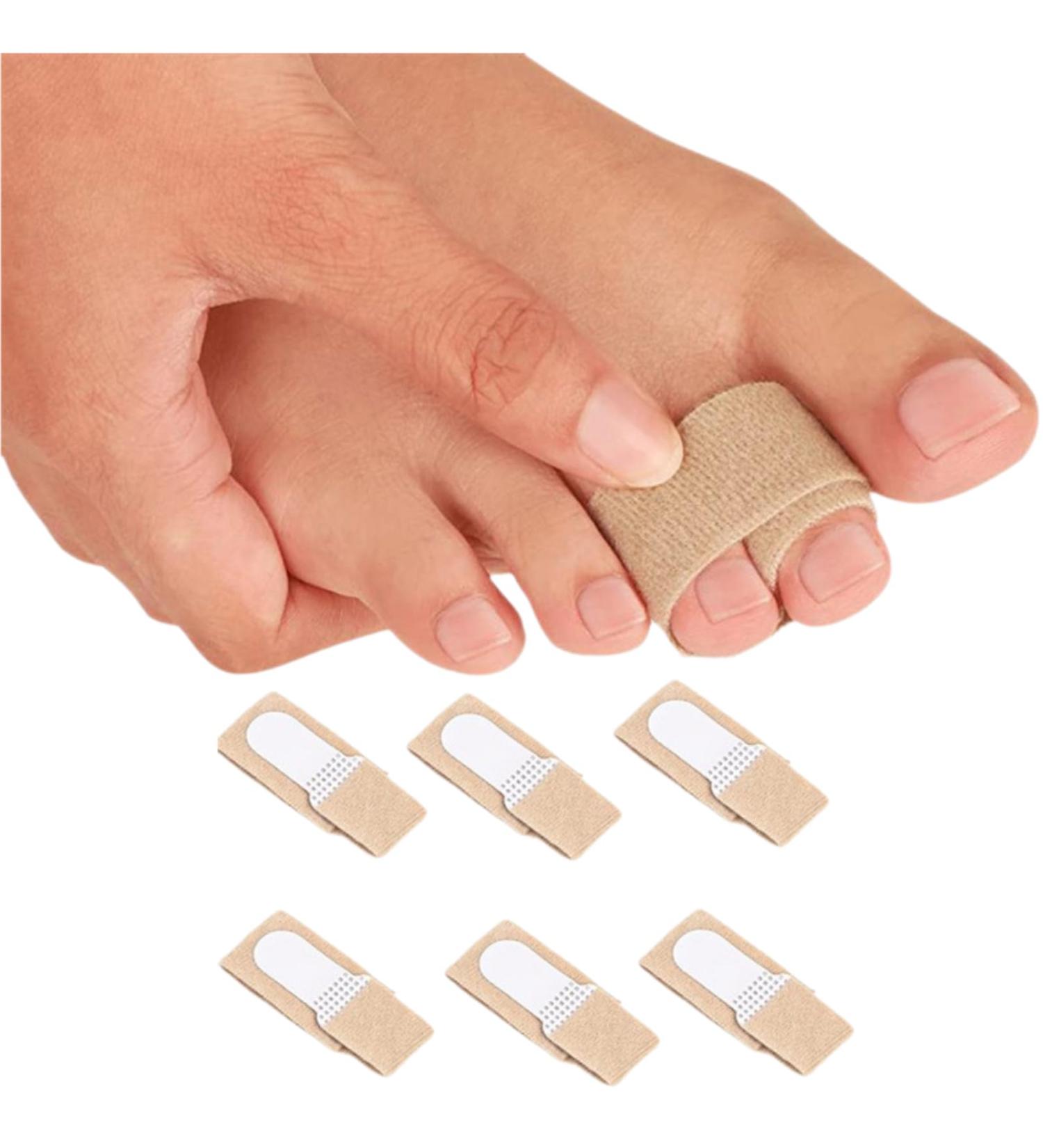 Reusable Fabric Wrapped Foot Pads for Broken Toe Relief | Hammertoe Orthotics | Pack of 6 (Beige) - Comfortable Support for Pain Relief - Buy Online on GoSupps.com