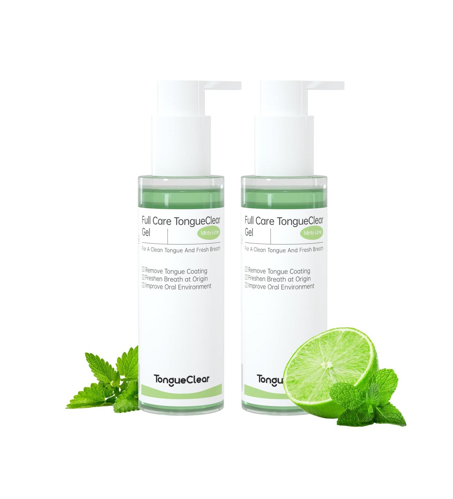 Fresh Mint Tongue Gel - Bad Breath & Halitosis Eliminator | 2 Pack Oral Cleaning Paste for Effective Mouth Odor Removal - Buy Online on GoSupps.com