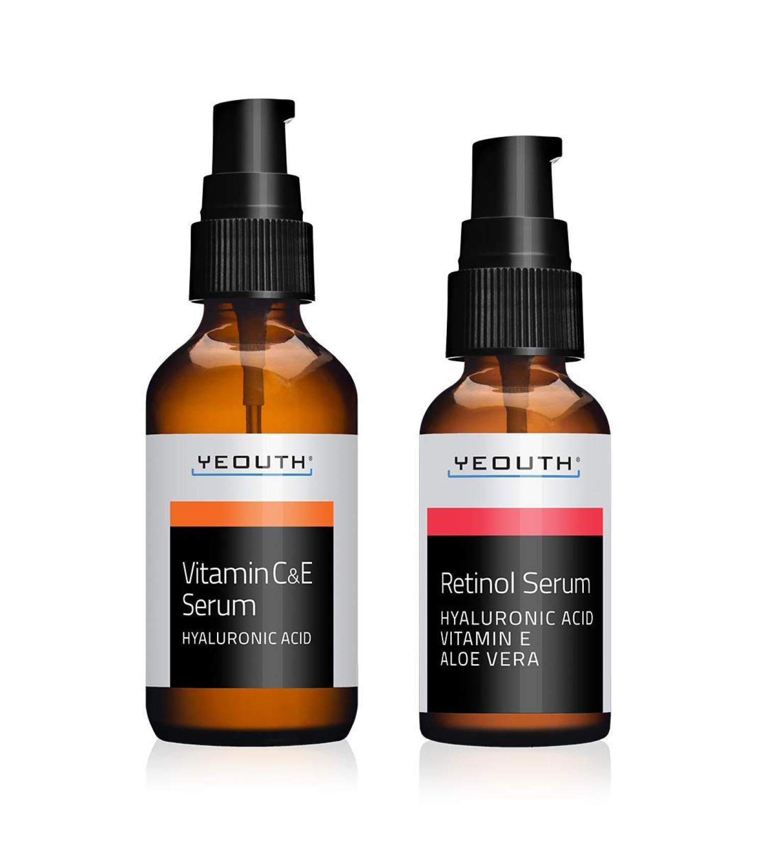 Yeouth Vitamin C & E Serum - Brightening & Anti-Aging Formula - 2 fl oz (60 ml) - Buy Online on GoSupps.com