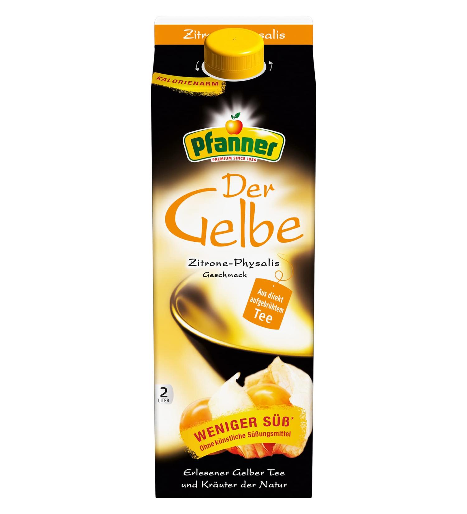 Buy Panner Yellow Lemon Physalis Tea - Sugar Reduced Brewed from Alpine Herbs (2L) | International Shipping - Buy Online on GoSupps.com