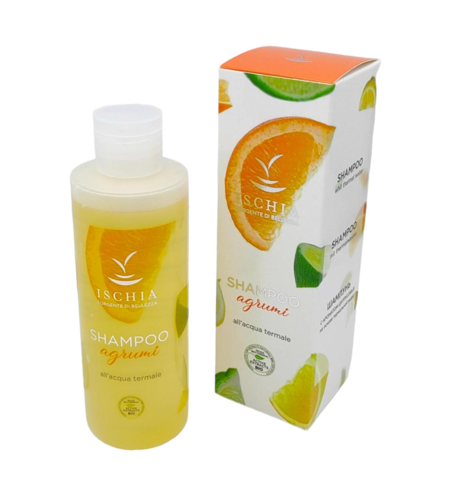 Ischia Sorgente di Bellezza ISB - "Aqua" Shampoo 200 ml - Citrus fragrance with Thermal Water from the Island of Ischia