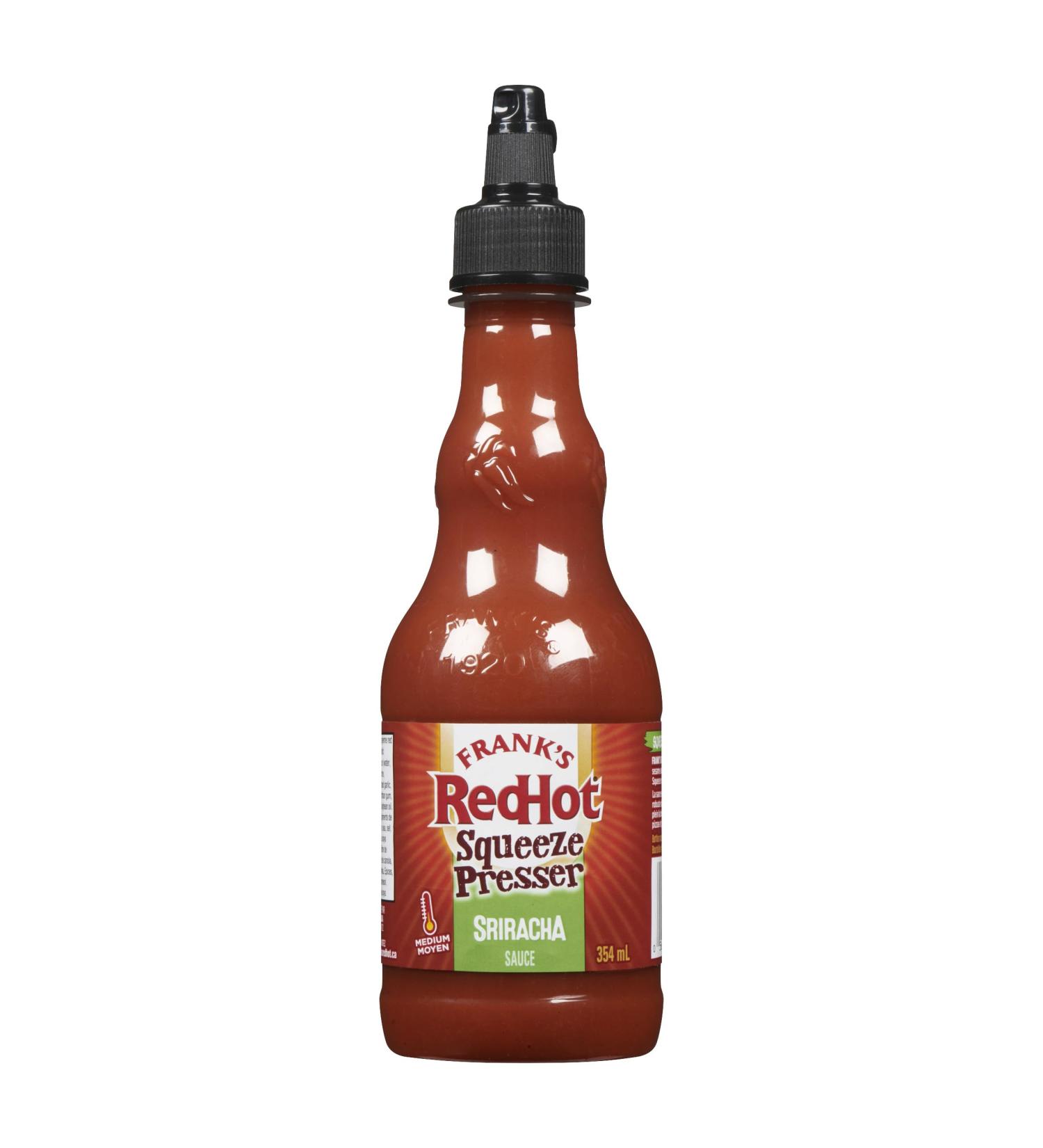 Frank's Redhot Hot Sauce Sriracha Sauce Squeeze 354ml (pack of 1)