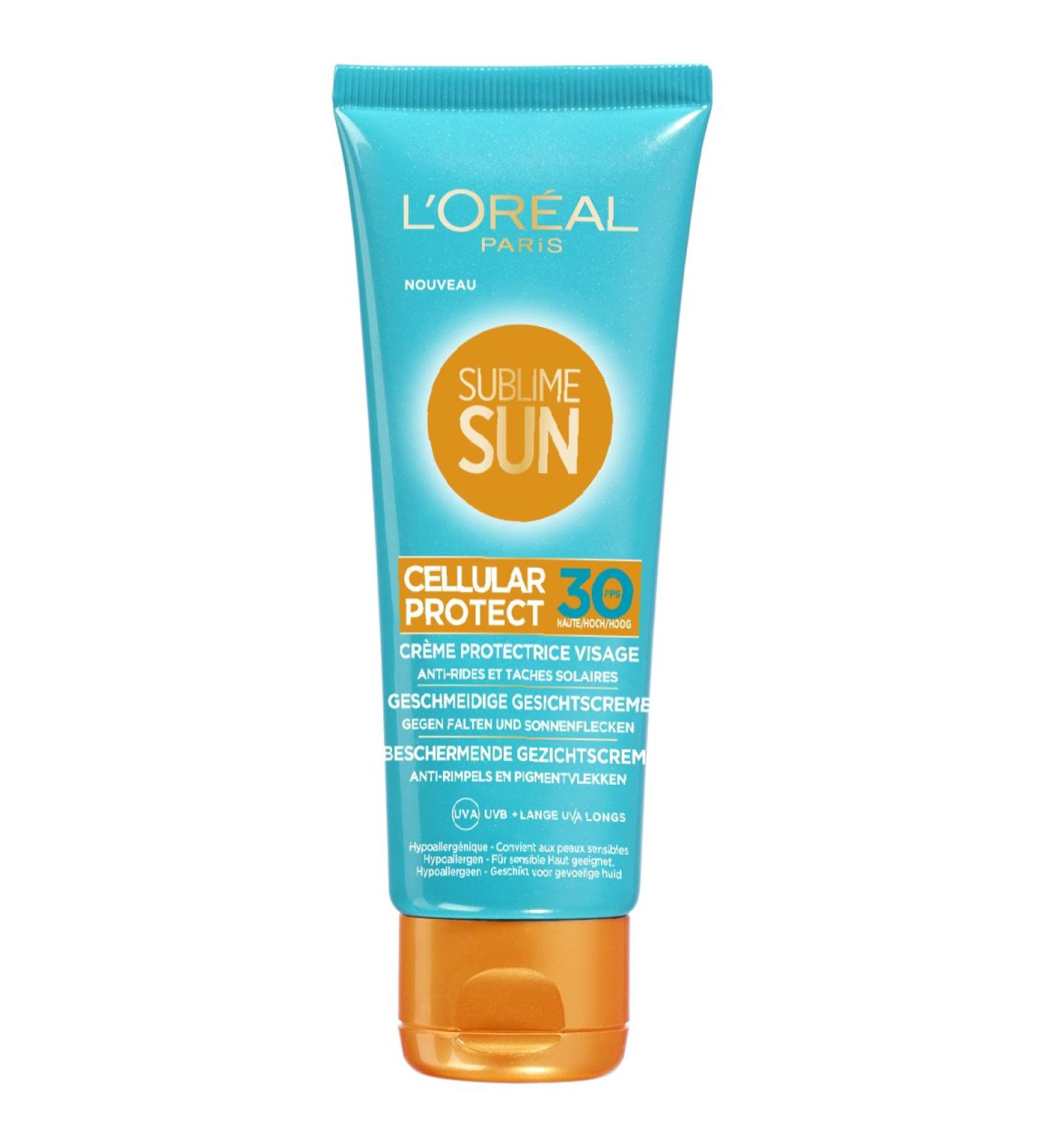L'Or al Paris sunscreen cream SPF 30 (sun protection factor)