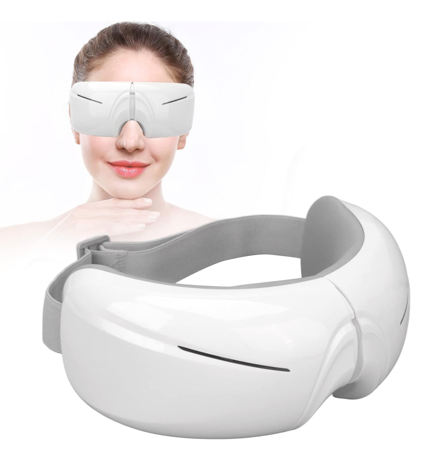 Eye Massager with Vibration & Music | Relieve Migraines Reduce Dark Circles & Improve Sleep - Buy Online on GoSupps.com