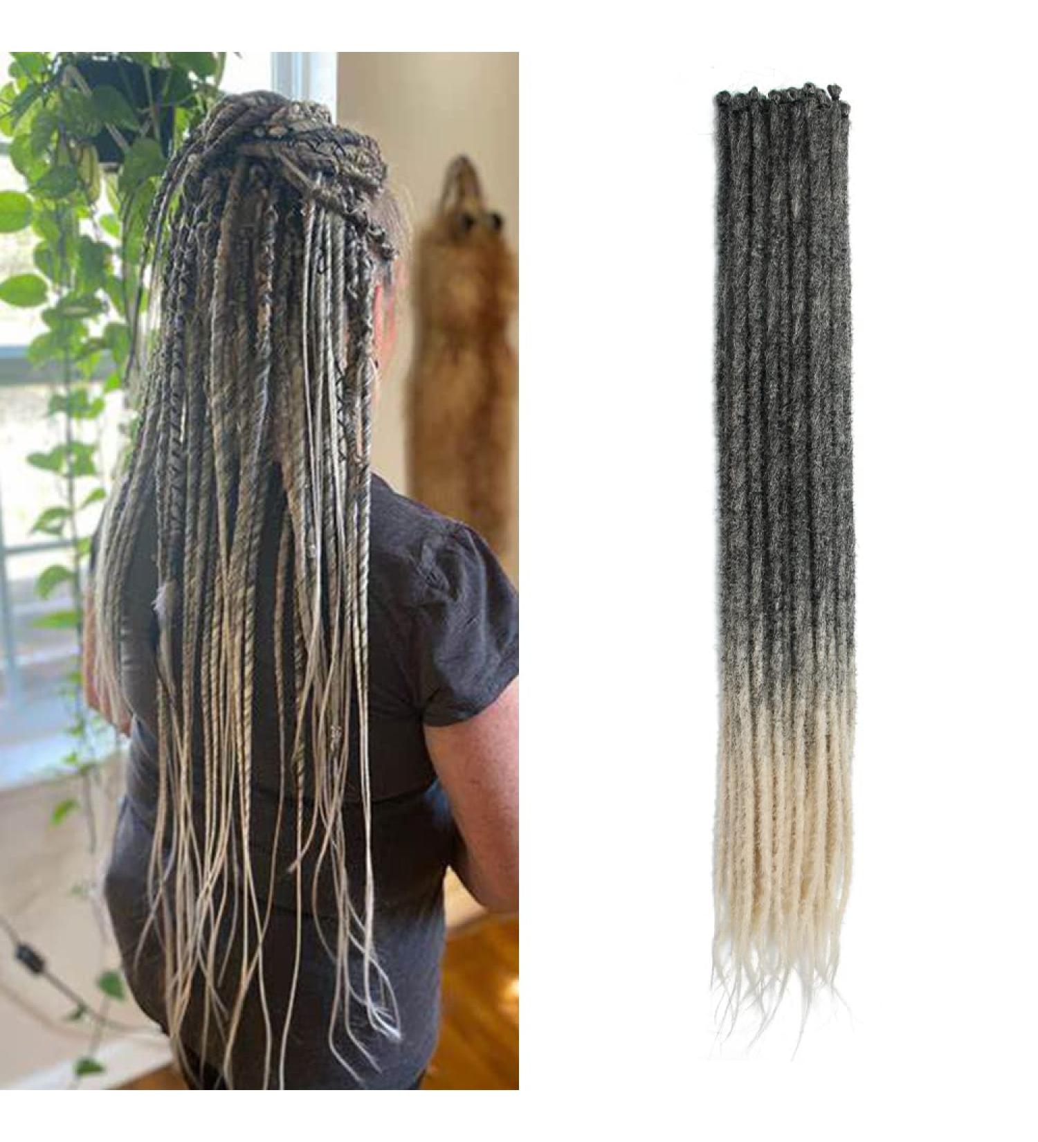 DSOAR 20 Inch Synthetic Dreadlocks Extensions - 20 Strands Soft Braided Hair Reggae Hip-Hop Style (MT1B-613#) - Buy Online on GoSupps.com