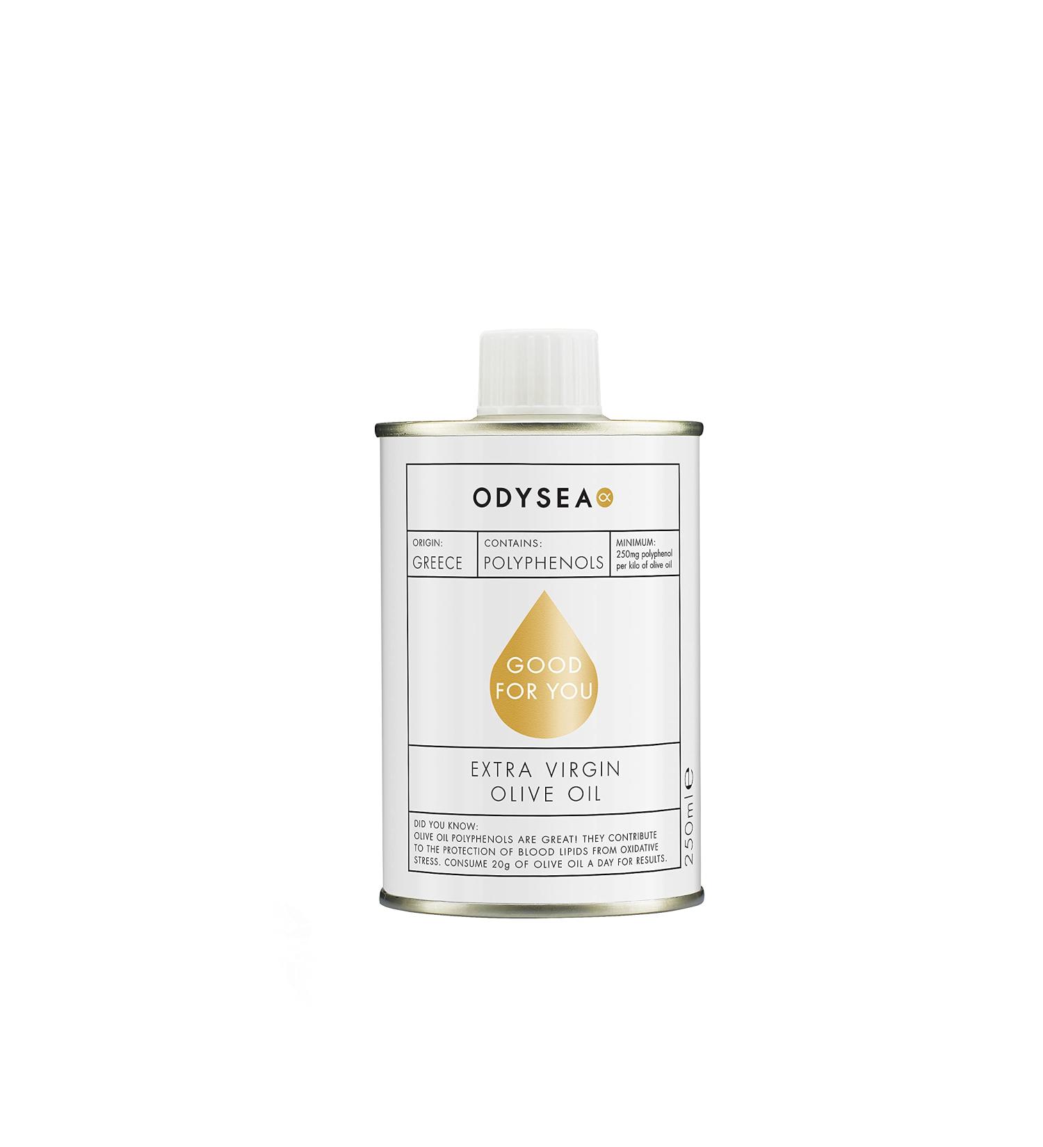 Odysea "Good For You" High Polyphenol Greek Extra Virgin Olive Oil 250ml - Buy Online on GoSupps.com