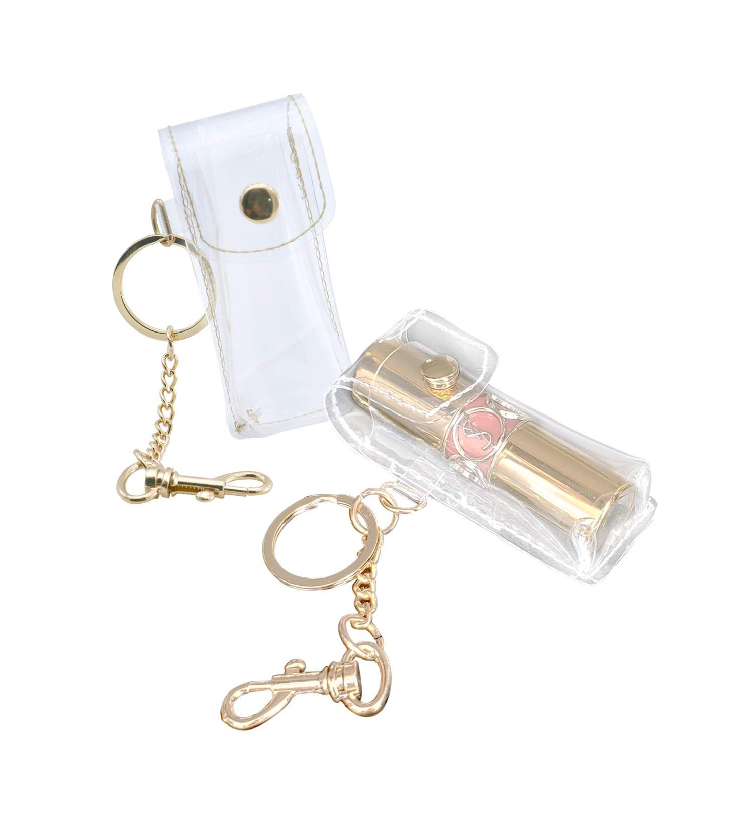 Buy Patty Both Fashionable Transparent Lipstick Key Holder | Portable Lip Balm Holder with Key Rings - International Shipping Available! - Buy Online on GoSupps.com