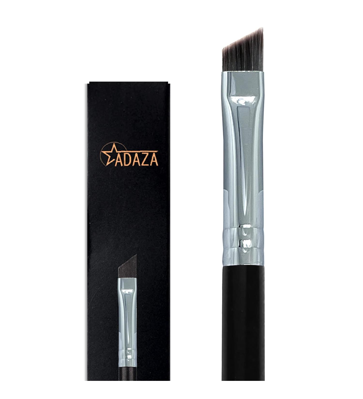 Adaza Premium Makeup Brushes Set - Angled Eyeliner, Slanted Flat Concealer, Foundation Brush - Cruelty-Free Synthetic Bristles - Beauty Cosmetic Tools - Buy Online on GoSupps.com
