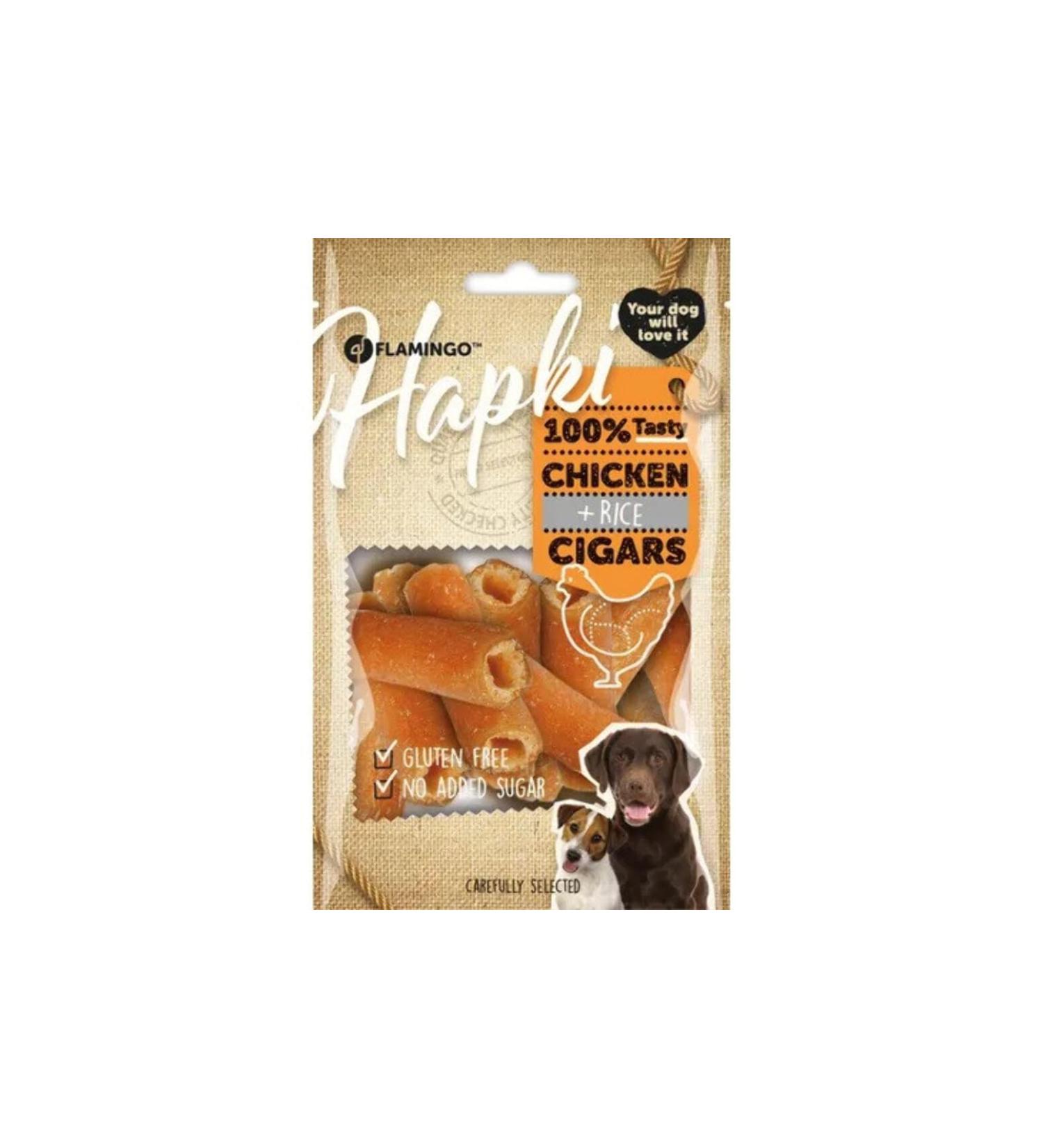 Flamingo Hondensnack Chick'n in Rice Cigar 85g 85g