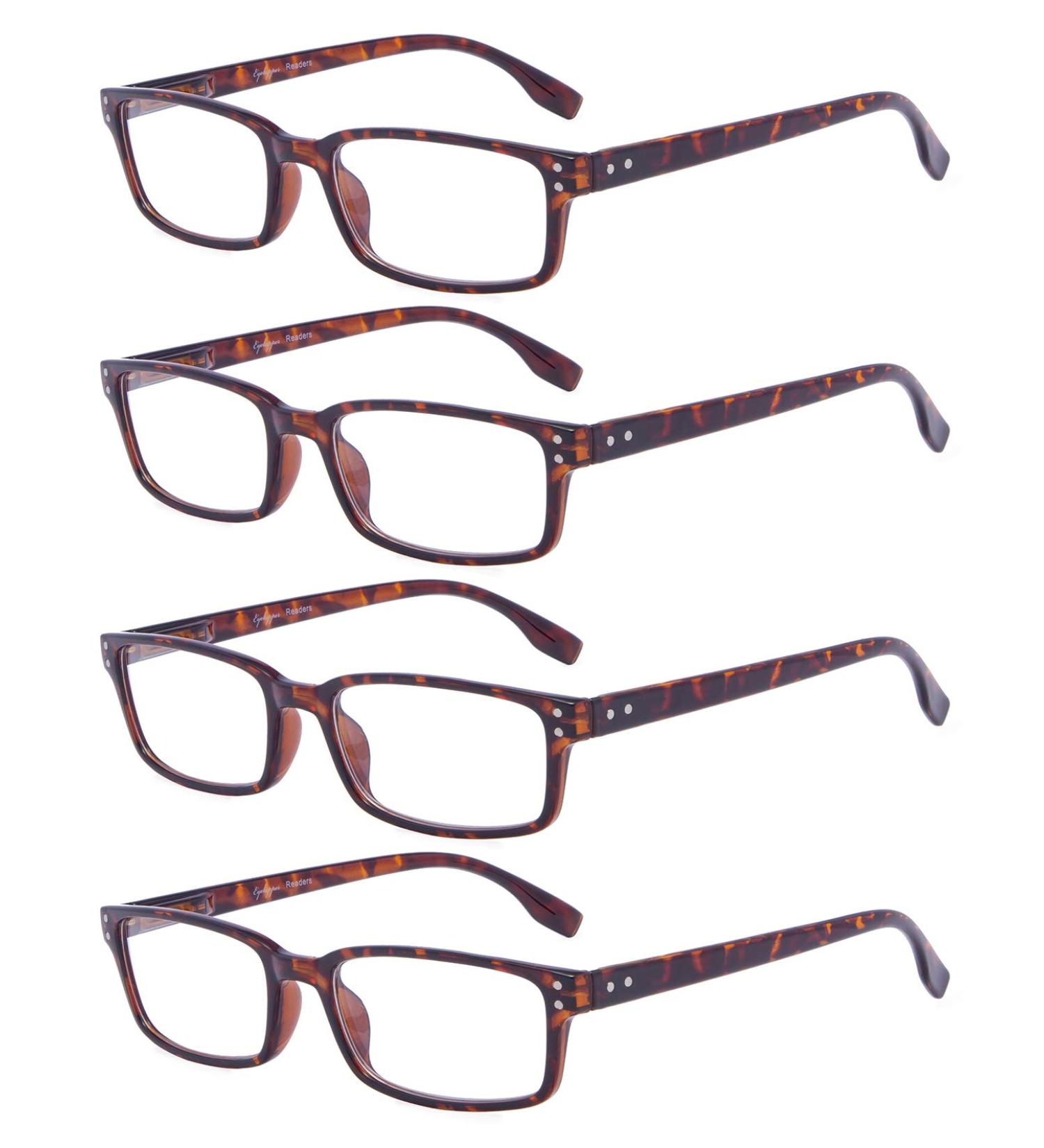 Eyekepper Reading Glasses for Women - 4 Pack Tortoise Comfort Readers +2.00 - Stylish & Durable - Buy Online on GoSupps.com