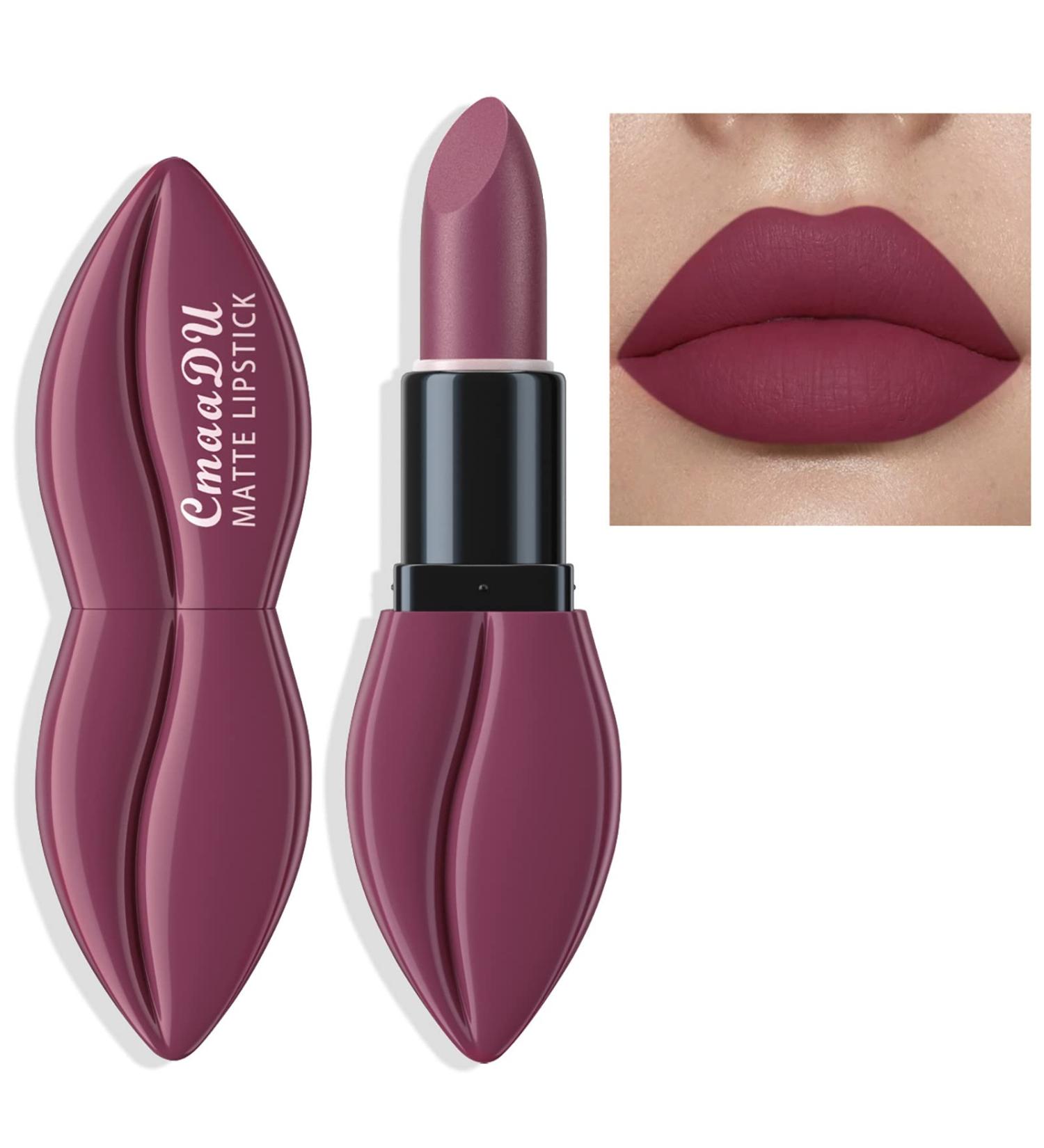 Easilydays Matte Lipstick Set - Dark Colors, Moisturizing Velvet Lip Stain, Long-Lasting & High Pigmented - Waterproof Red Pink Coral Lip Gloss for Women (08) - Buy Online on GoSupps.com