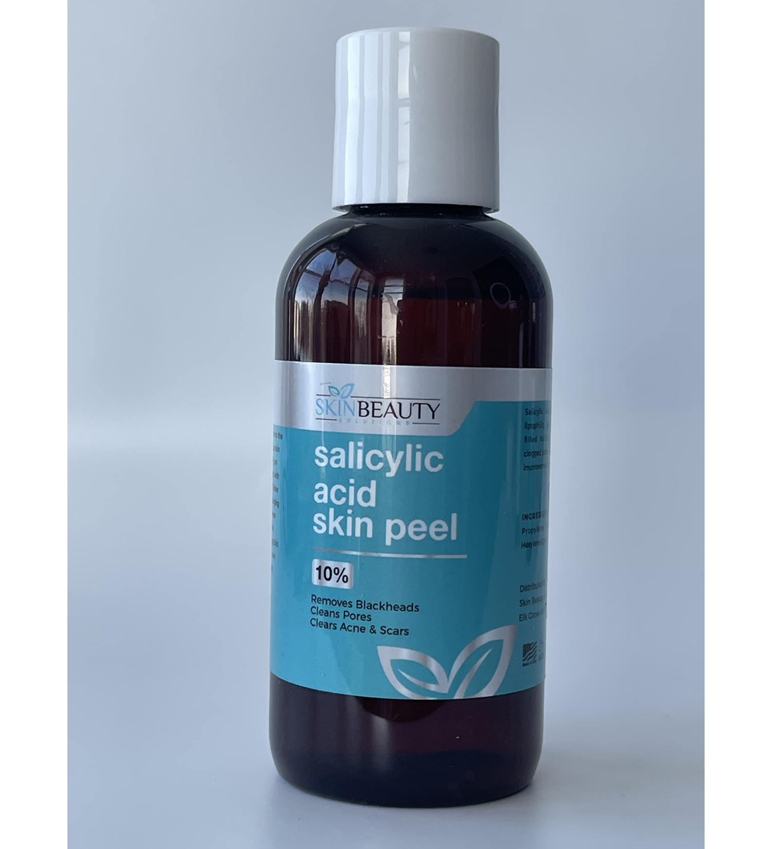 Salicylic Acid 10% Chemical Peel - BHA for Rosacea Acne Oily Skin & Blackheads (4 oz - Buy Online on GoSupps.com