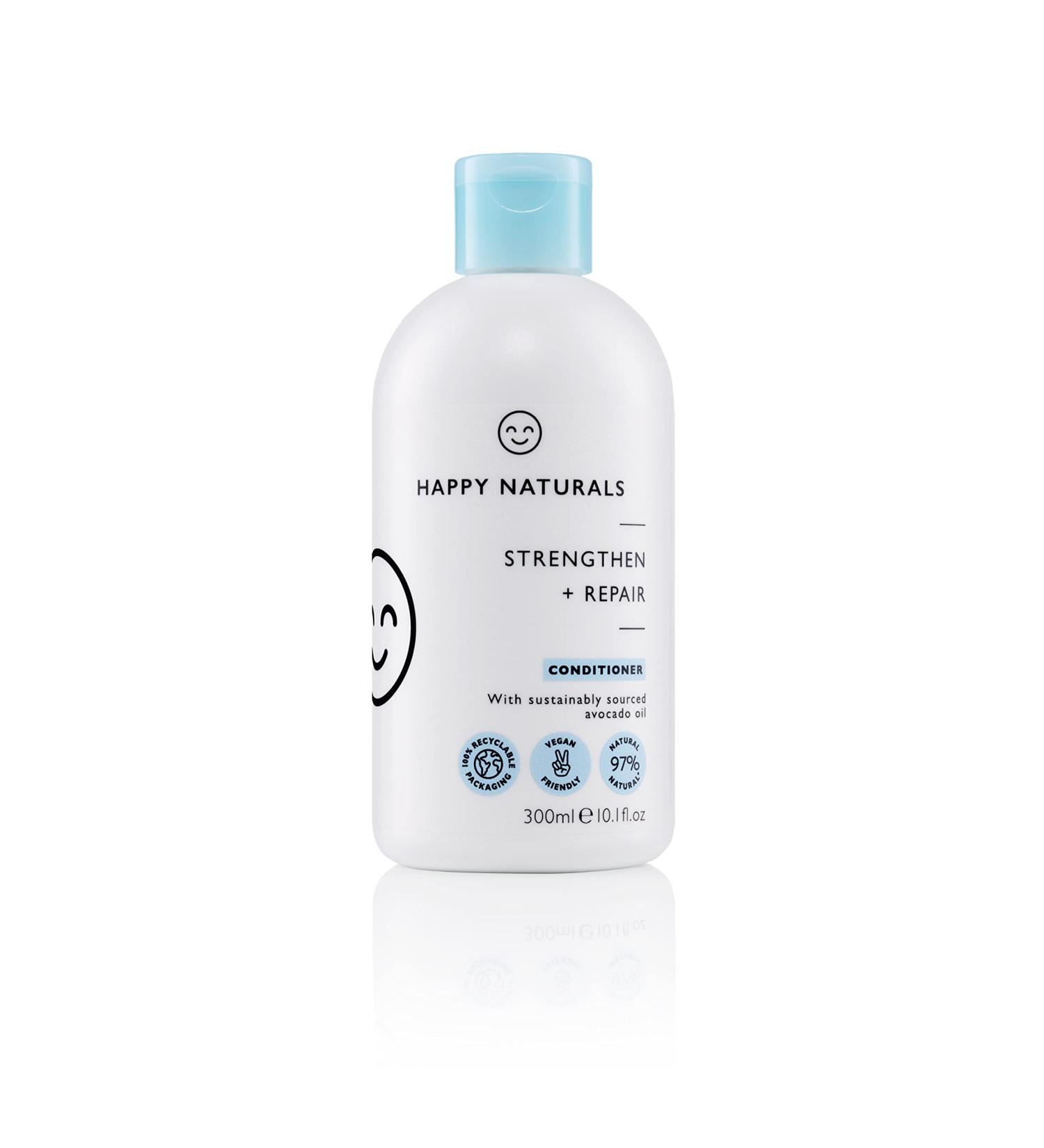 Happy Naturals Strengthen and Repair Conditioner 300ml - Nourishing Hair Care for All Hair Types - International Shipping Available - Buy Online on GoSupps.com