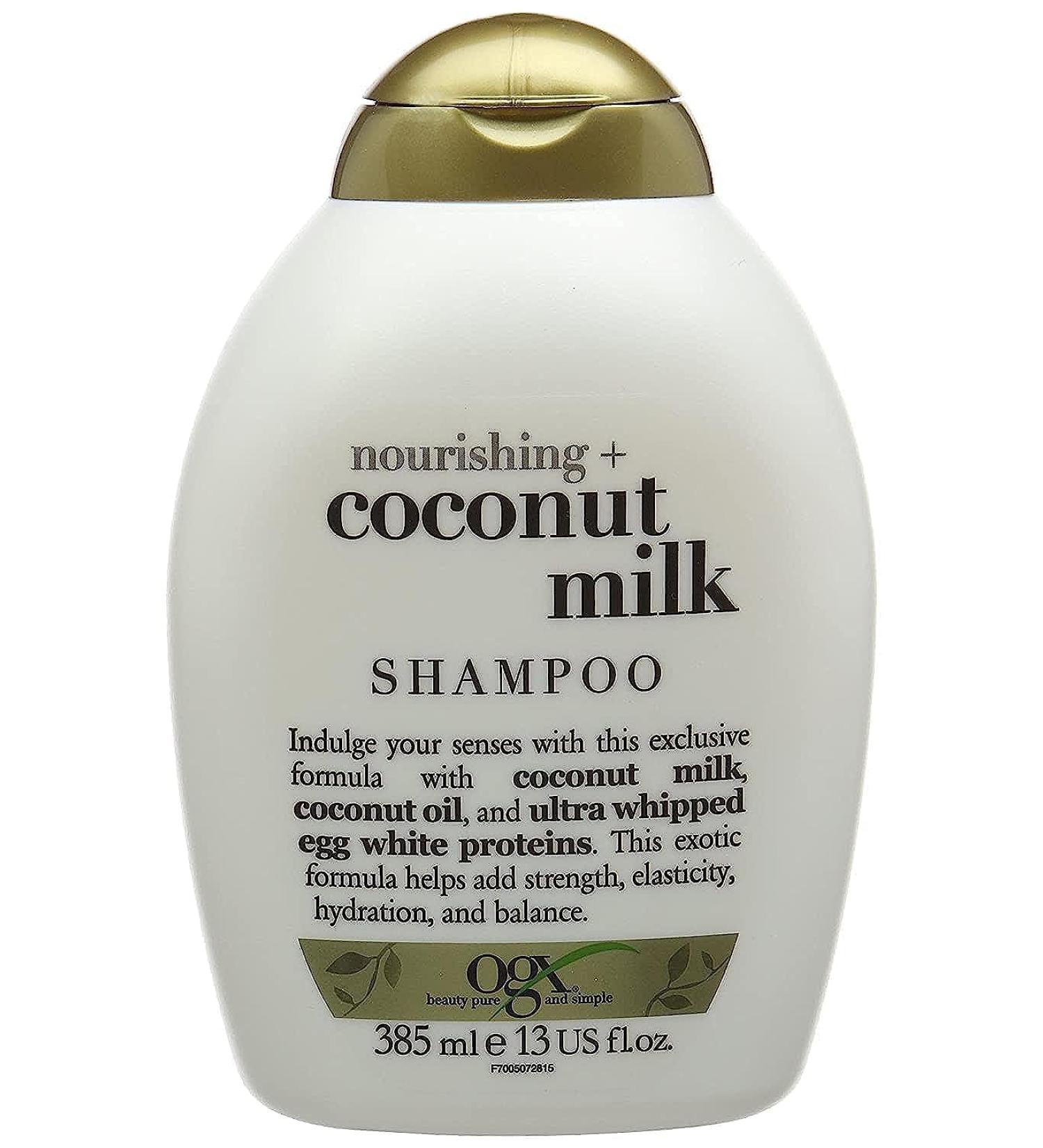 OGX Nourishing Coconut Milk Shampoo 385 ml - Buy Online on GoSupps.com