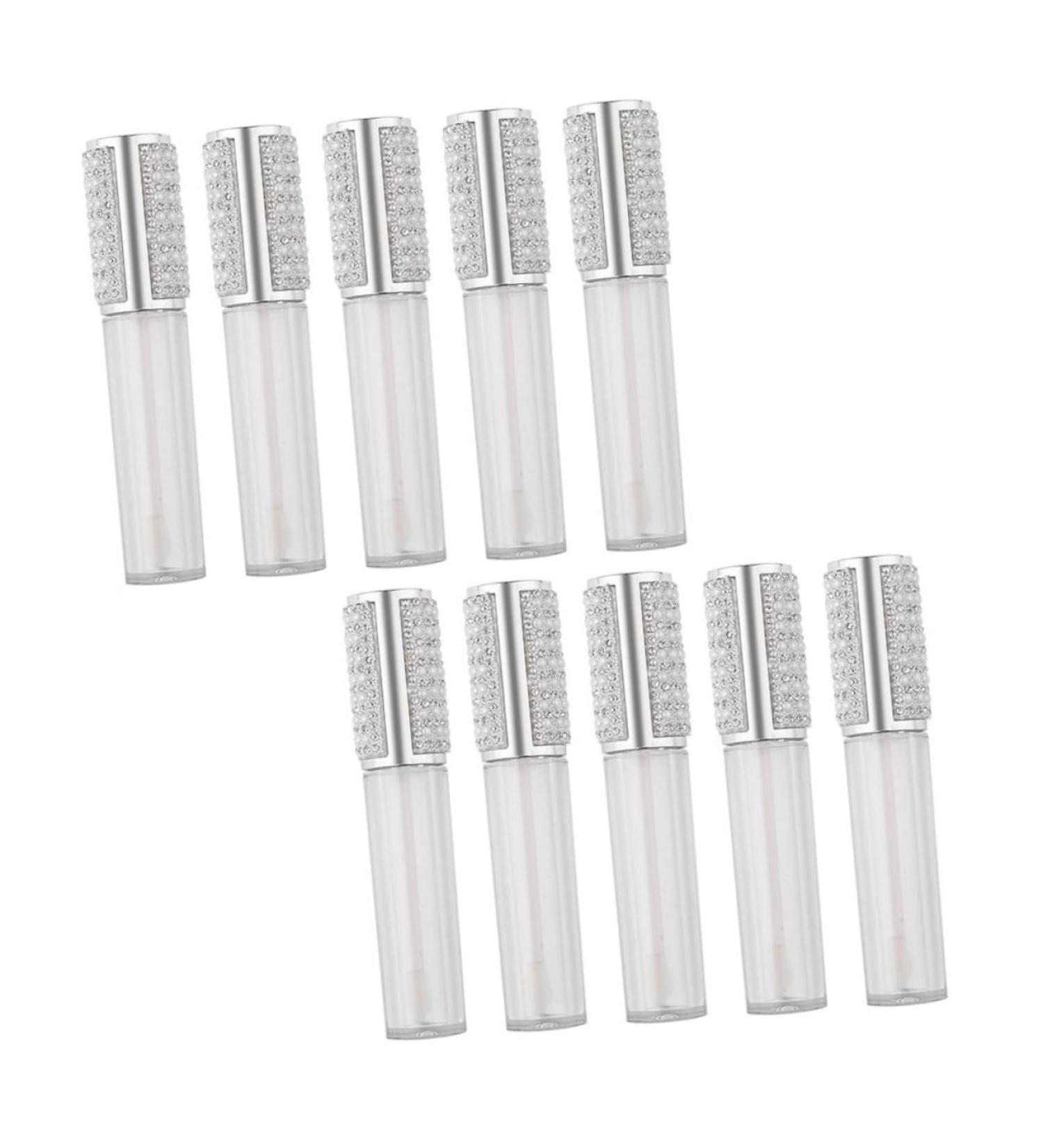LIFKOME Lot de 10 Tubes de Gloss Vides 5 Ml Rechargeables et D tachables Flacons de Gloss Compacts en Plastique Transparent pour Maquillage et Cosm tiques Portables - Buy Online on GoSupps.com