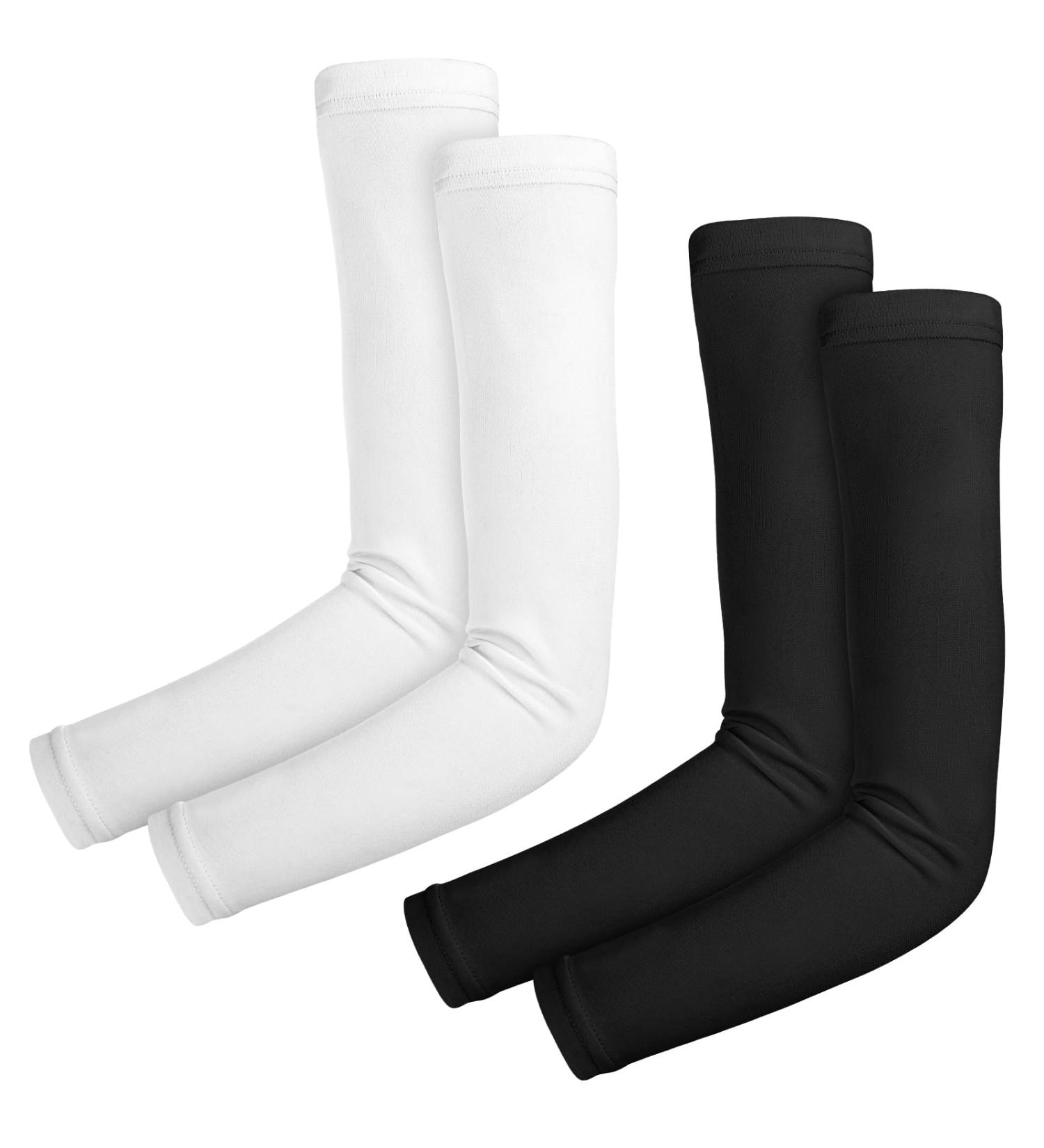 MOZEAT LEN 4-Pack Unisex Armrest Sun Protection Sleeves - UV Protection Breathable Slipproof Arm Warmers for Basketball Volleyball Cycling & Running - Buy Online on GoSupps.com