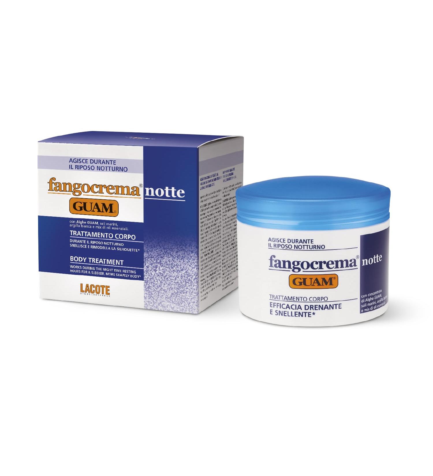 Guam Fango Cream Night - Slimming & Draining Body Treatment for Water Retention | Made in Italy 500 ml - Buy Online on GoSupps.com