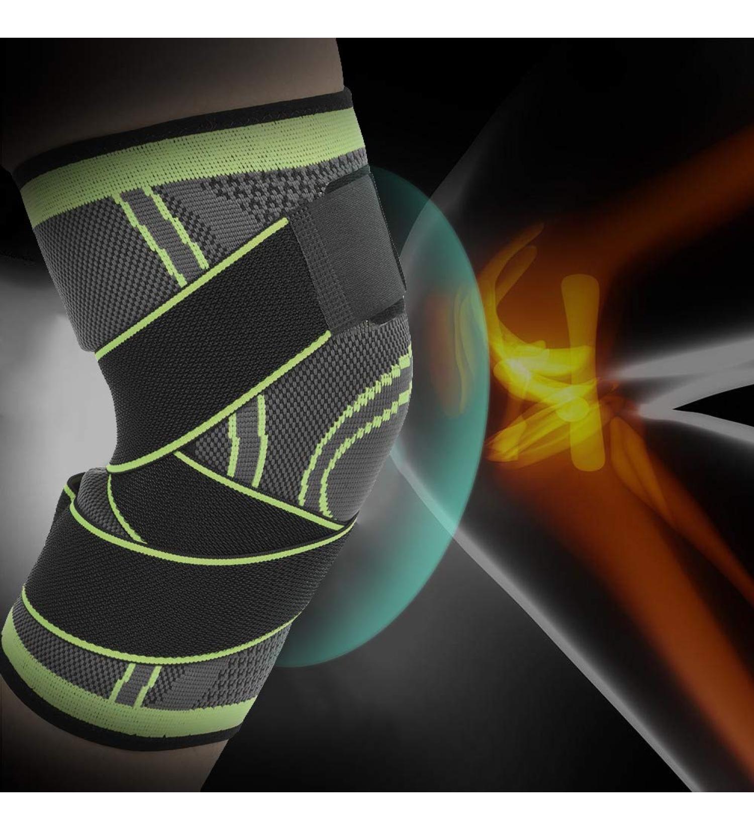 Buy Breathable Sports Knee Pads Warm Protection for Winter Training | Green L #213 - Buy Online on GoSupps.com