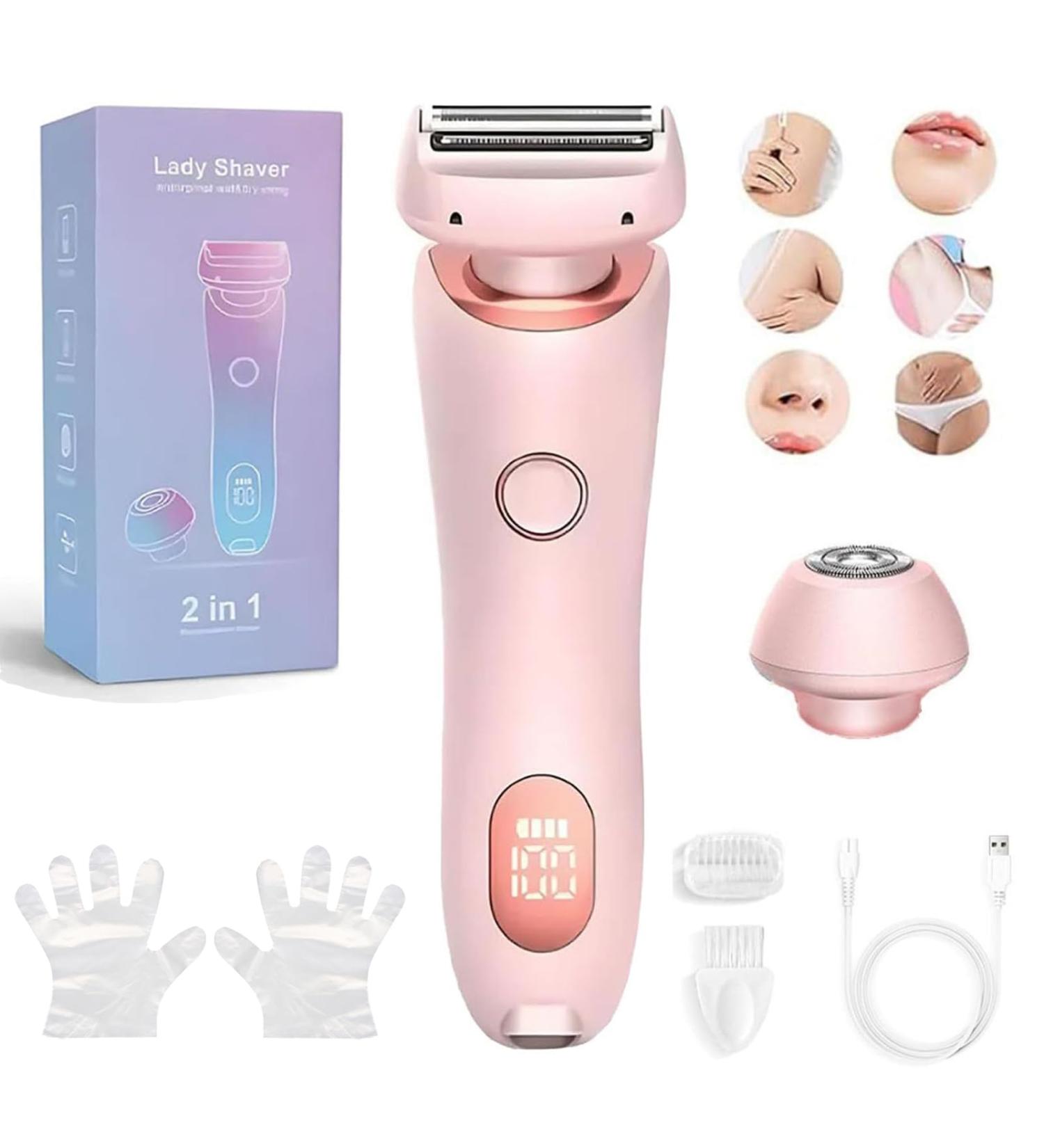 The Glide Pro 3.0 Razor Dusk Razor for Women Dusk Glide Pro 3.0 Shaver DuskOfficial Waterproof Electric Razor Painless Hair Removal 2 in 1 Wet & Dry for Leg Arm Underarm Pubic Area (Pink) - Buy Online on GoSupps.com