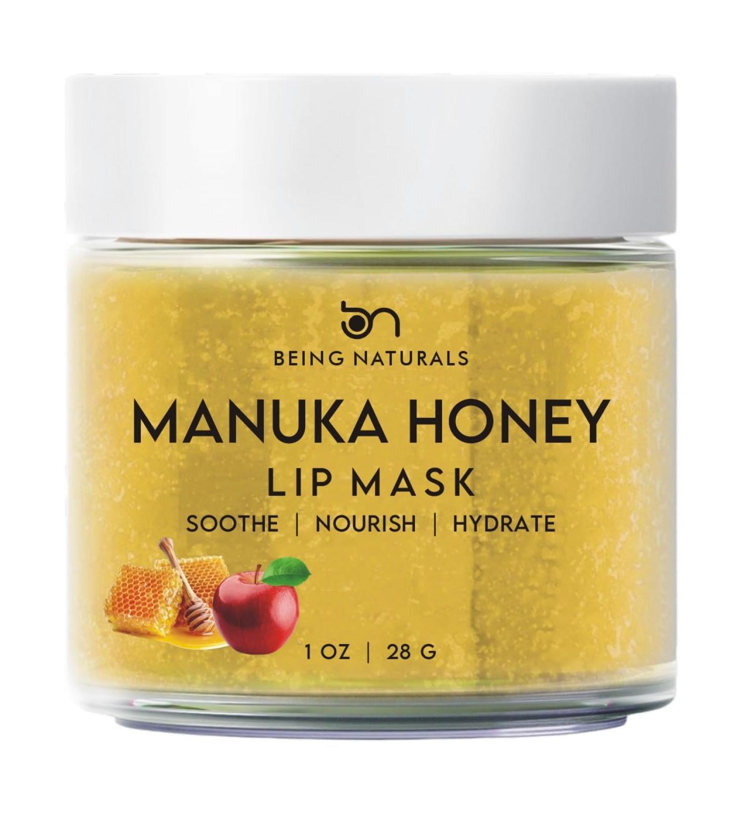 Overnight Lip Mask & Daytime Lip Balm - Vitamin C Antioxidants Manuka Honey | Nourish & Repair Lips | 1 oz - Buy Online on GoSupps.com