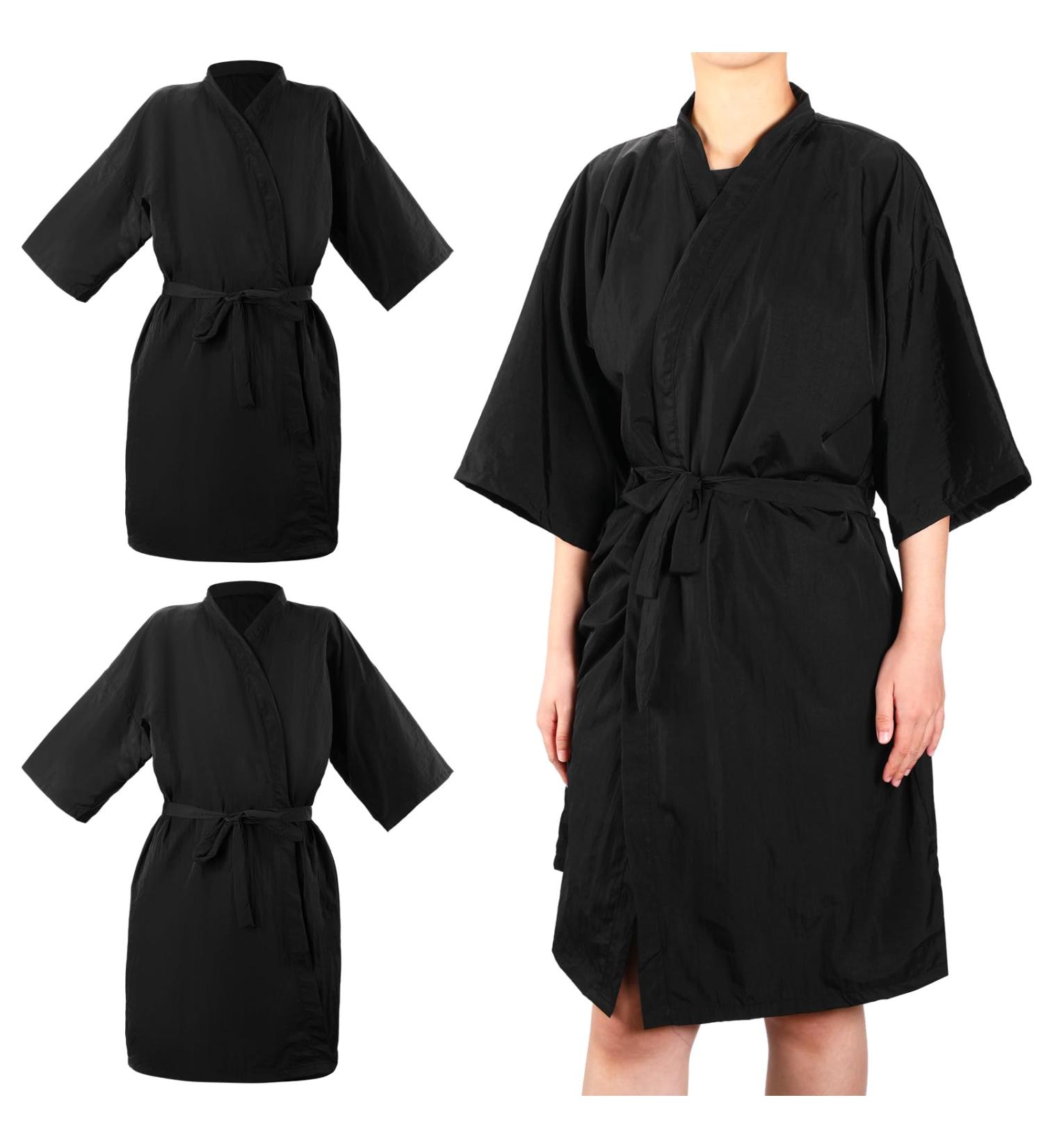 2 Pieces Waterproof Salon Robes for Clients - Hairdressing Gown & Cape Set - Buy Online on GoSupps.com