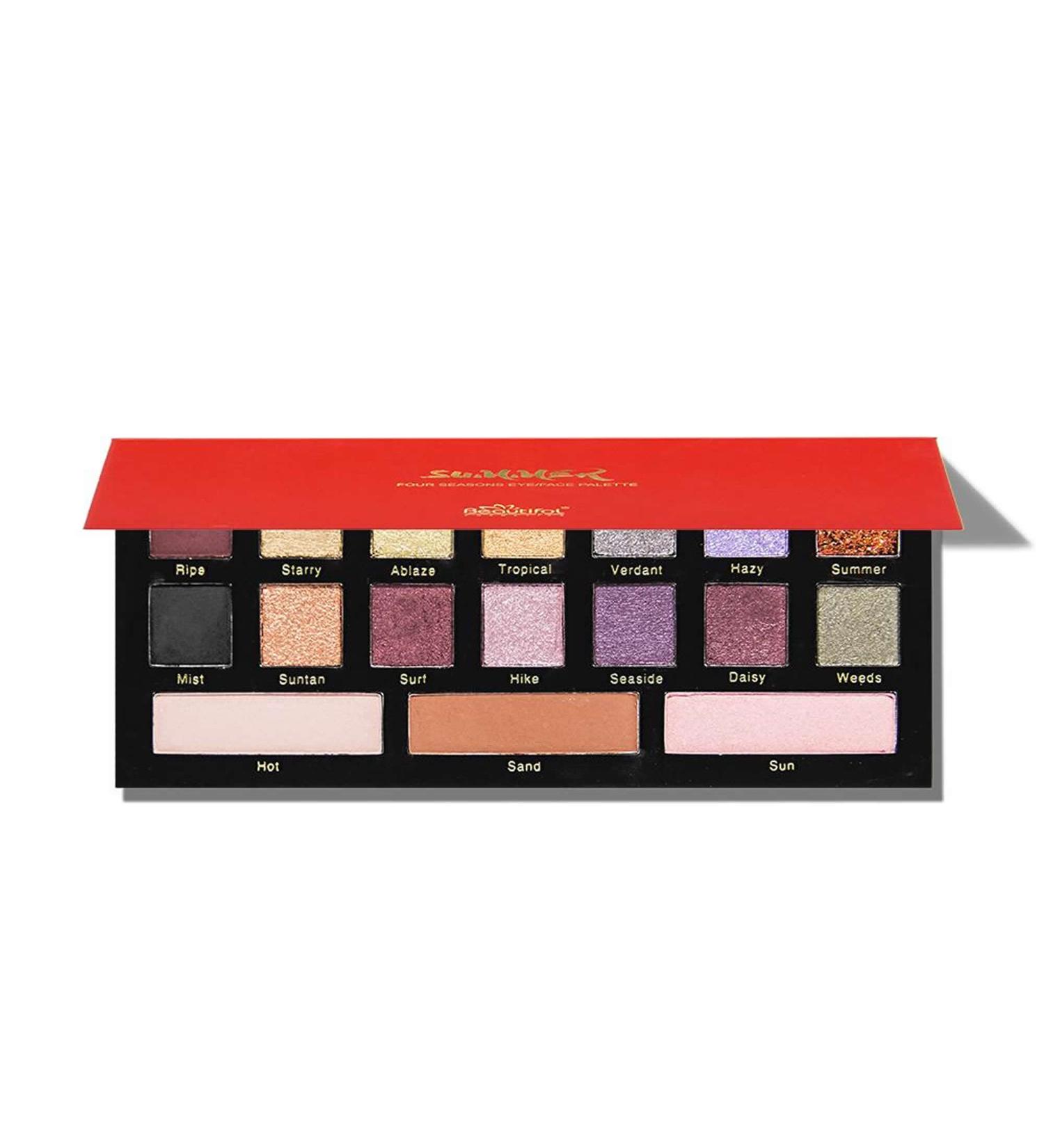 Beautifol Four Seasons Summer 17 Colors Palette - 6.20 oz | Eye/Face Makeup | Pack of 1 - Buy Online on GoSupps.com