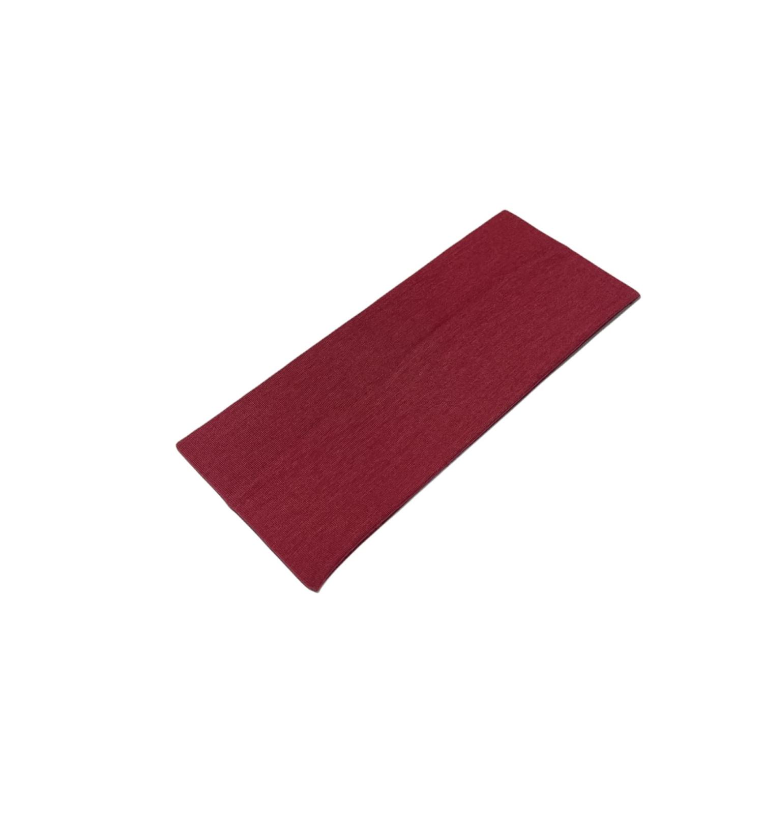 WESTEND CHOICE 9cm Wide Headbands Soft Head Band Plain Stretchy Unisex Kylie headband Bandeau Headbands for Women & Men Gym Yoga Hair Band (Burgundy)