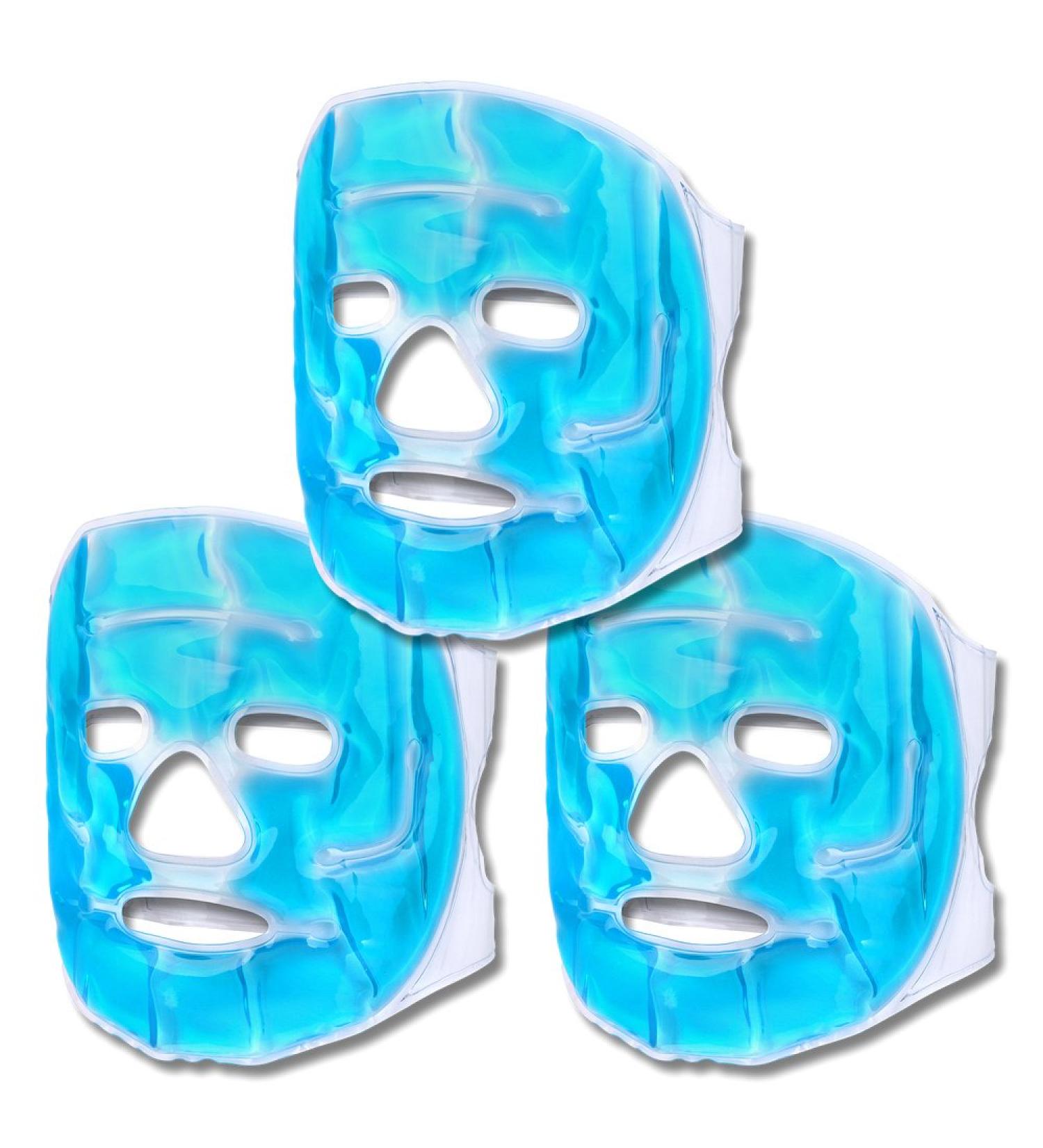 Schramm 3 Set Cool Masks | Blue Gel Face & Eye Masks for Sleep & Relaxation | Migraine Relief - Buy Online on GoSupps.com