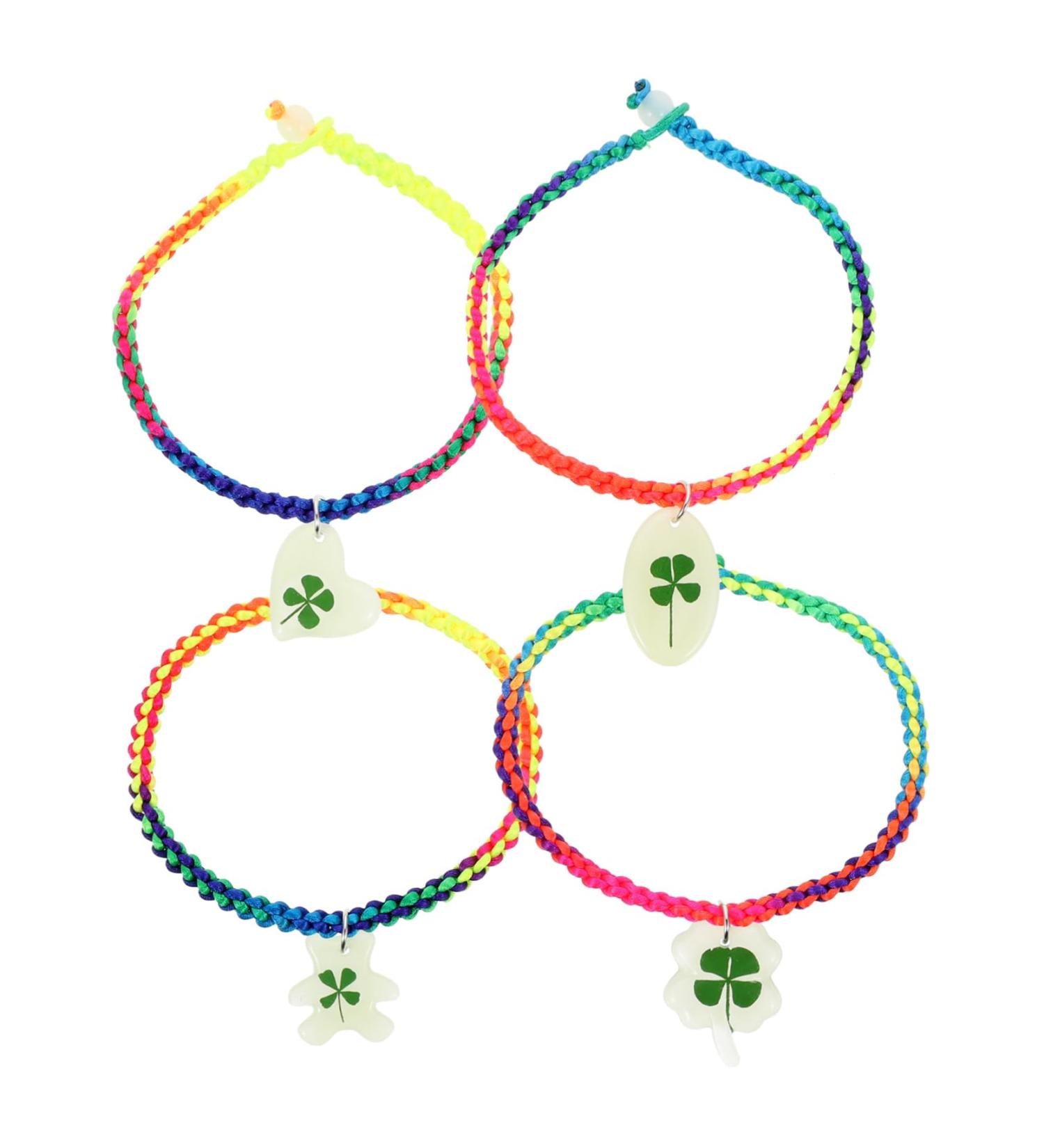 VALICLUD Green Bracelet 4pcs Bracelet Miss Resin Four Leaf Friendship Wrist Chain - Buy Online on GoSupps.com