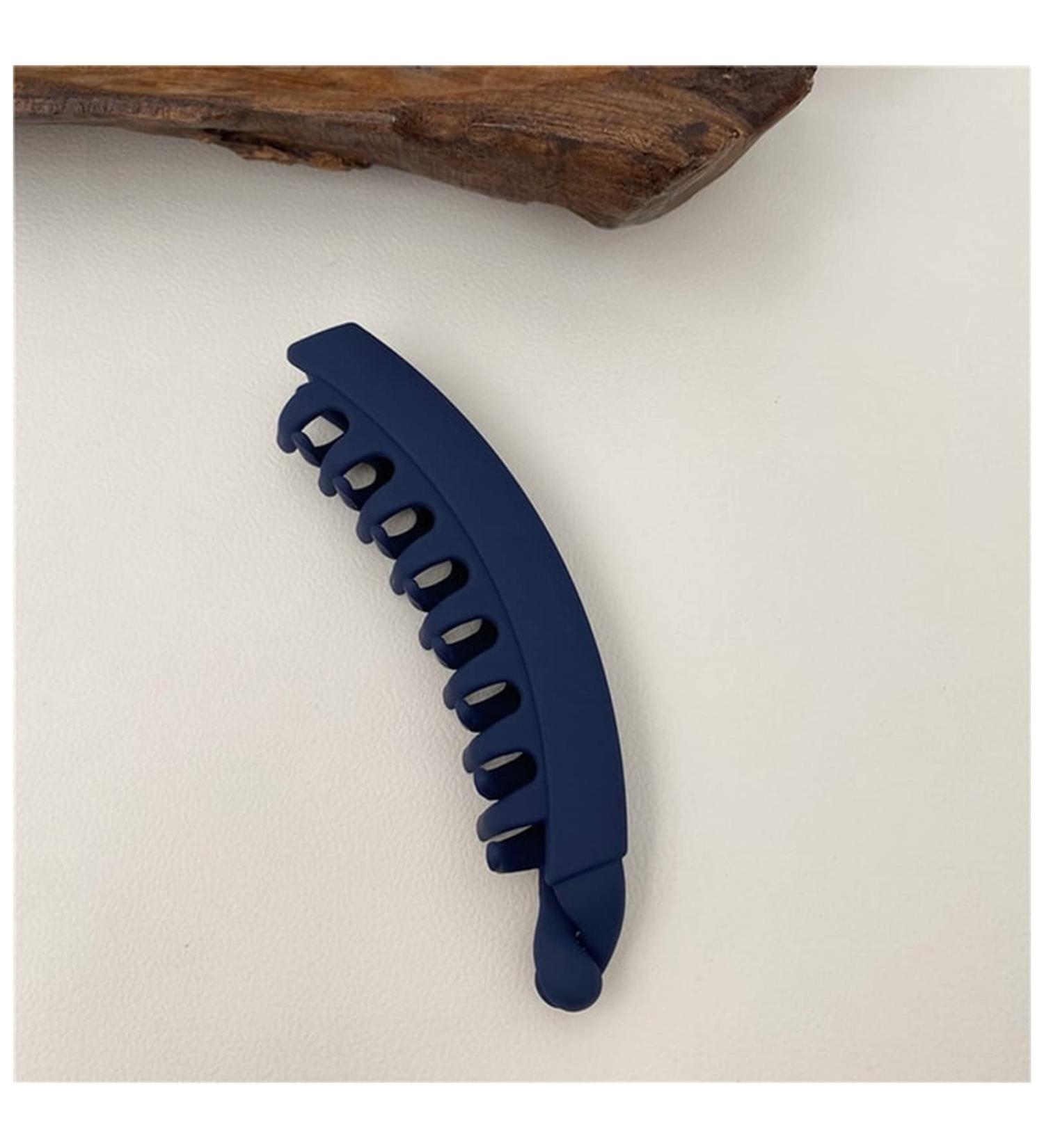 Hair Clips Solid Color Frosted Banana Clip Fashion Ponytail Holder Hair Clips Hairpins Barrettes Women's Hair Accessories Blue Hair Clips (Size : Navy blue) - Buy Online on GoSupps.com