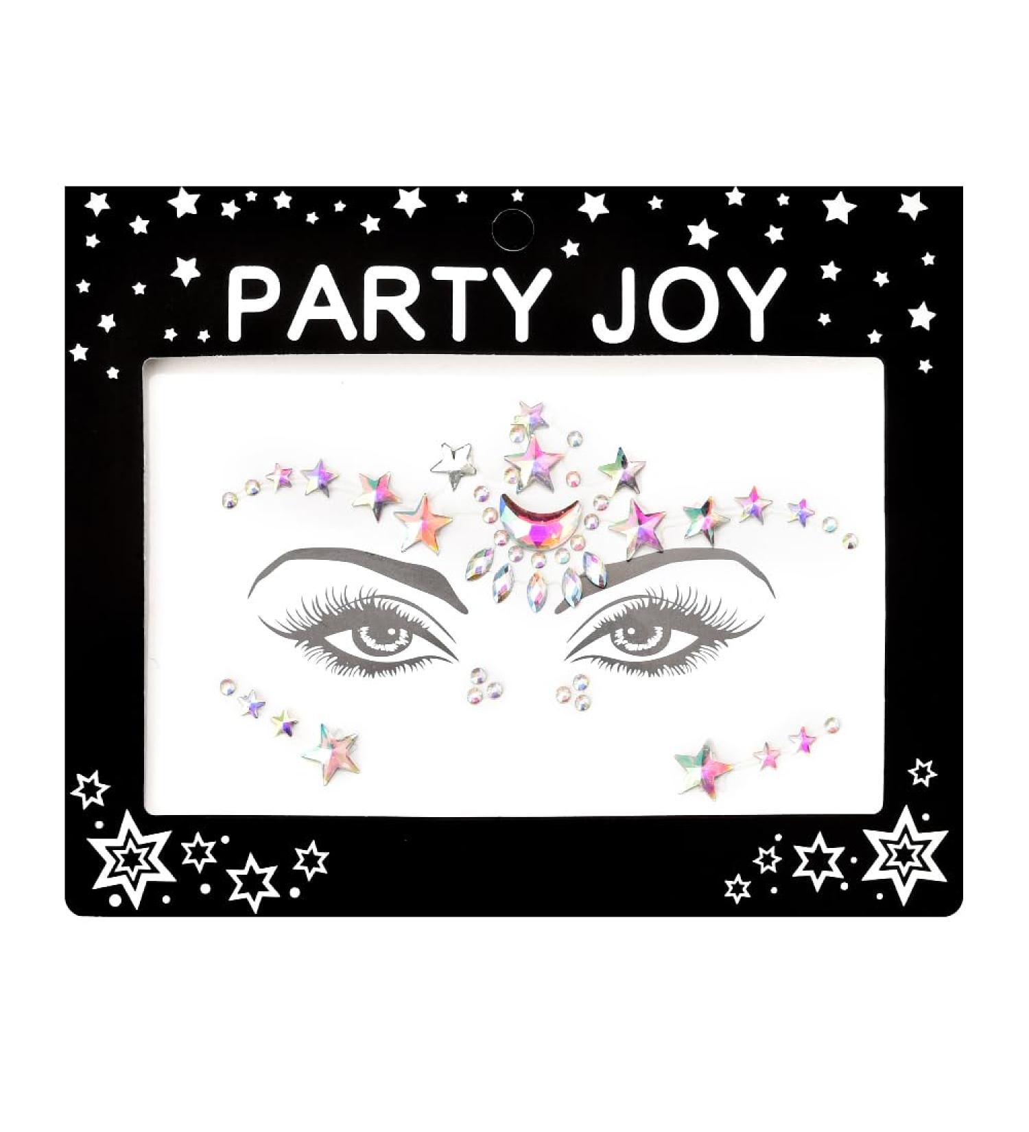 Face Rhinestone Stickers - Mermaid Gems & Glitter Eye Crystals for Rave Halloween & Festival Parties - Buy Online on GoSupps.com