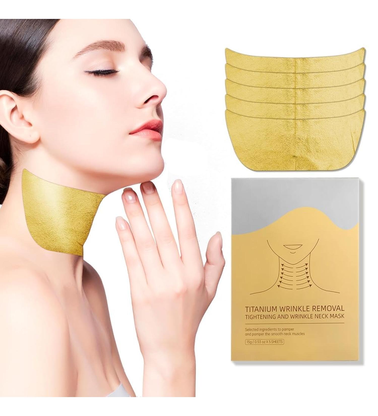 Anti-Aging Neck Wrinkle Patches | Golden Collagen & Hyaluronic Acid Pads for Neck Wrinkles | Deep Moisturizing Firming & Lifting Treatment | Adjustable Line Remover Wrap for All Skin Types 1 Pack - Buy Online on GoSupps.com