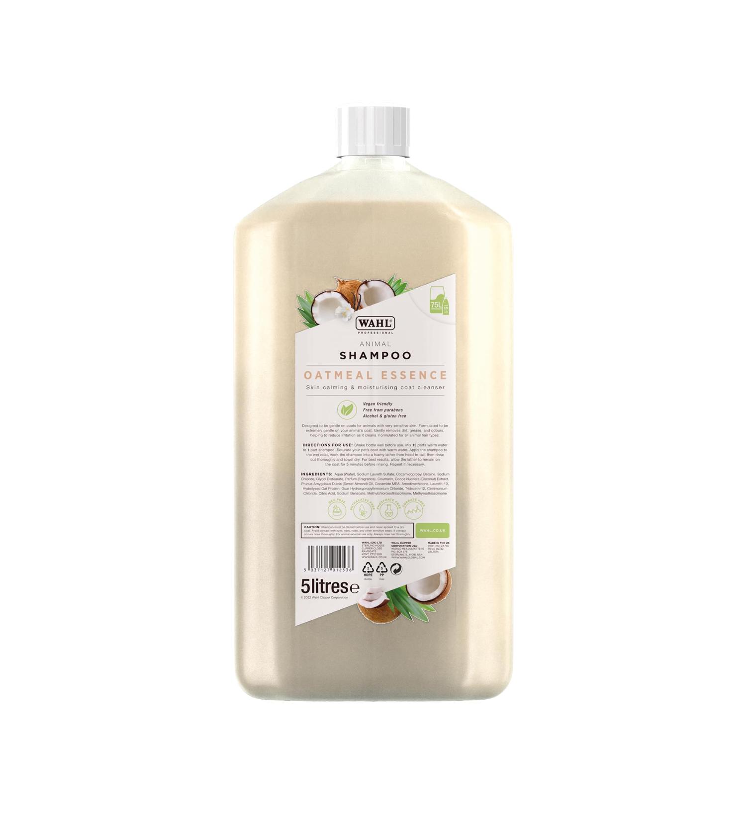 Wahl Showman Oatmeal Essence Shampoo - 5L Unisex - Gentle Cleansing for All Coat Types | WHL0097 - Buy Online on GoSupps.com