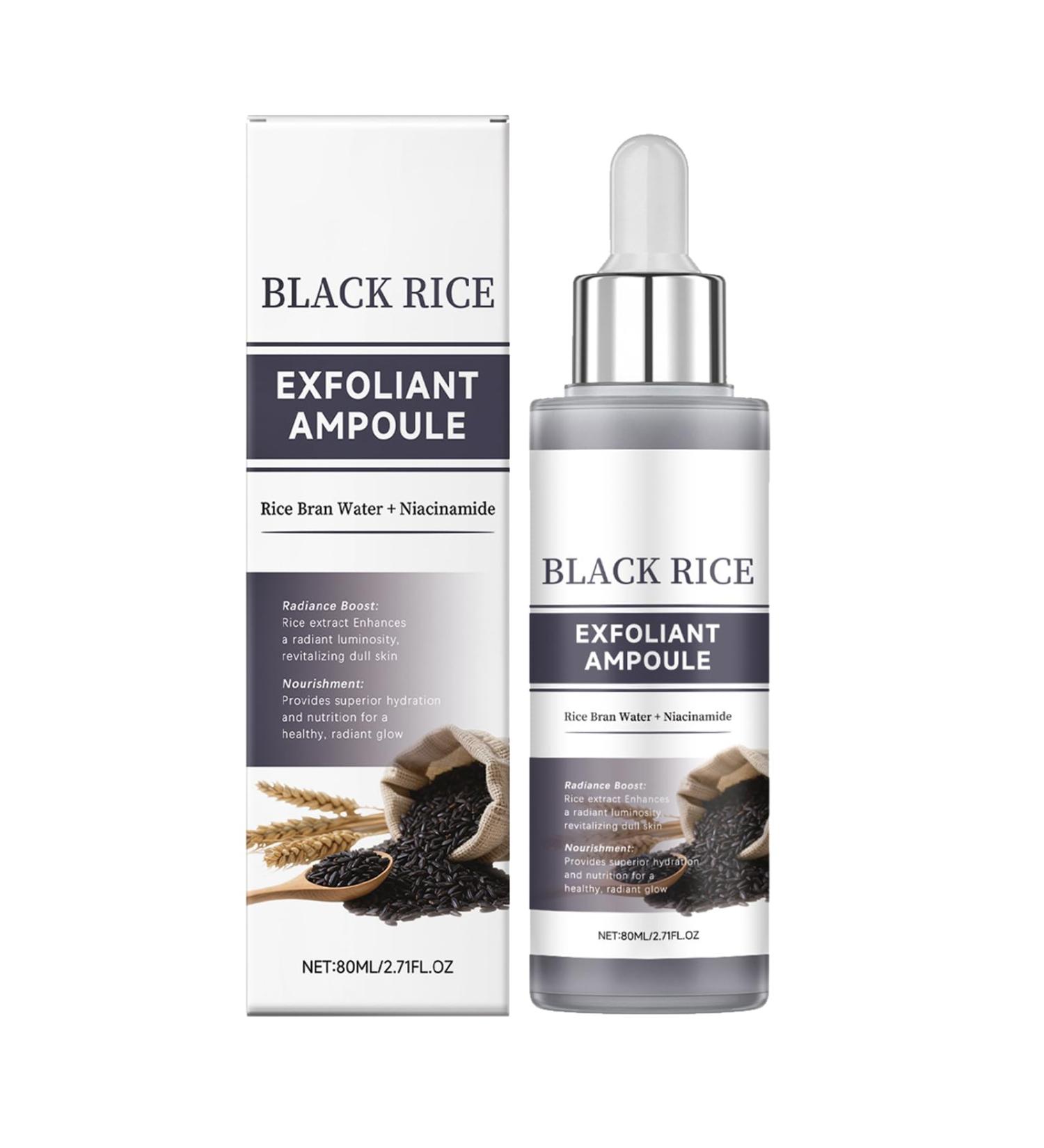 Exfoliante au Riz Noir Convient Tous Les Types de Peau 100ML Convient Tous Les Types de Peau Exfoliant pour le Visage Lisse Naturellement la Peau - Buy Online on GoSupps.com