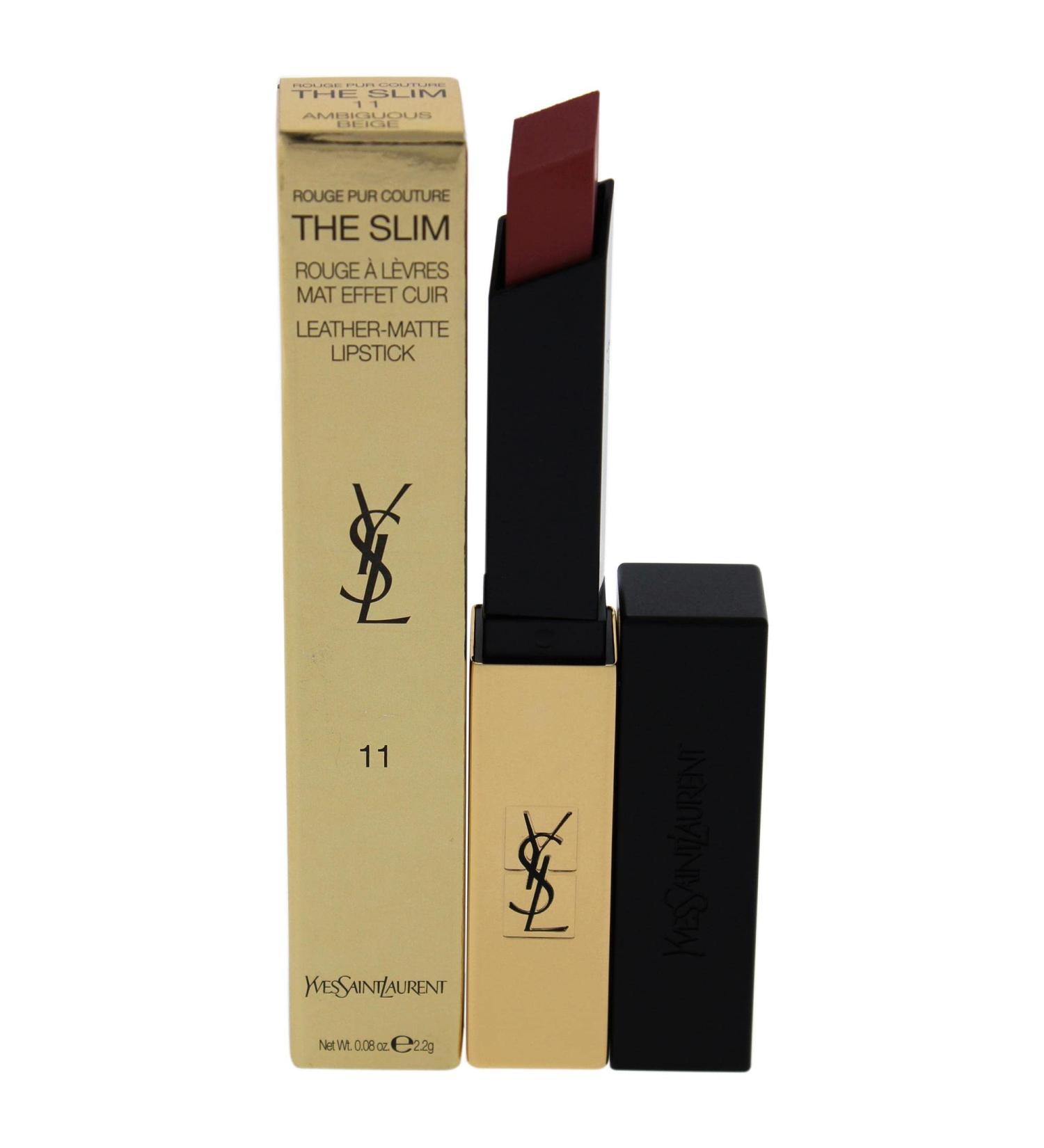 Yves Saint Laurent Rouge Pur Couture The Slim Matte Lipstick 11 Ambiguous Bei - 0.08 oz | Luxury Matte Lip Color for Women - International Shipping Available - Buy Online on GoSupps.com