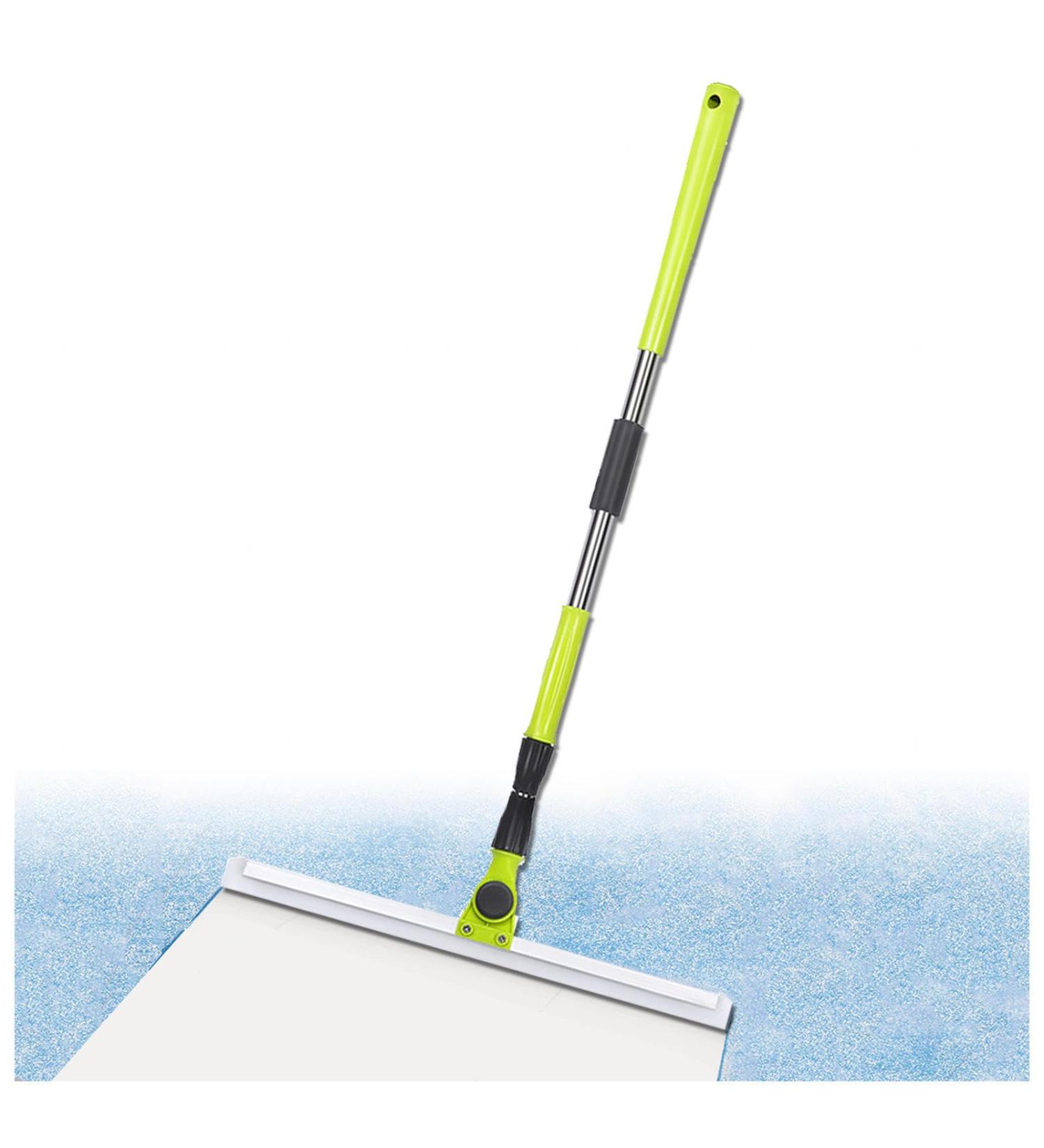 Silicone Brooms for Floor Cleaning with 51 Long Handle Silicone Brooms for Floor Cleaning Floor Squeegee Heavy Duty for Concrete Floor Bathroom Tile Small:35 130cm - Buy Online on GoSupps.com