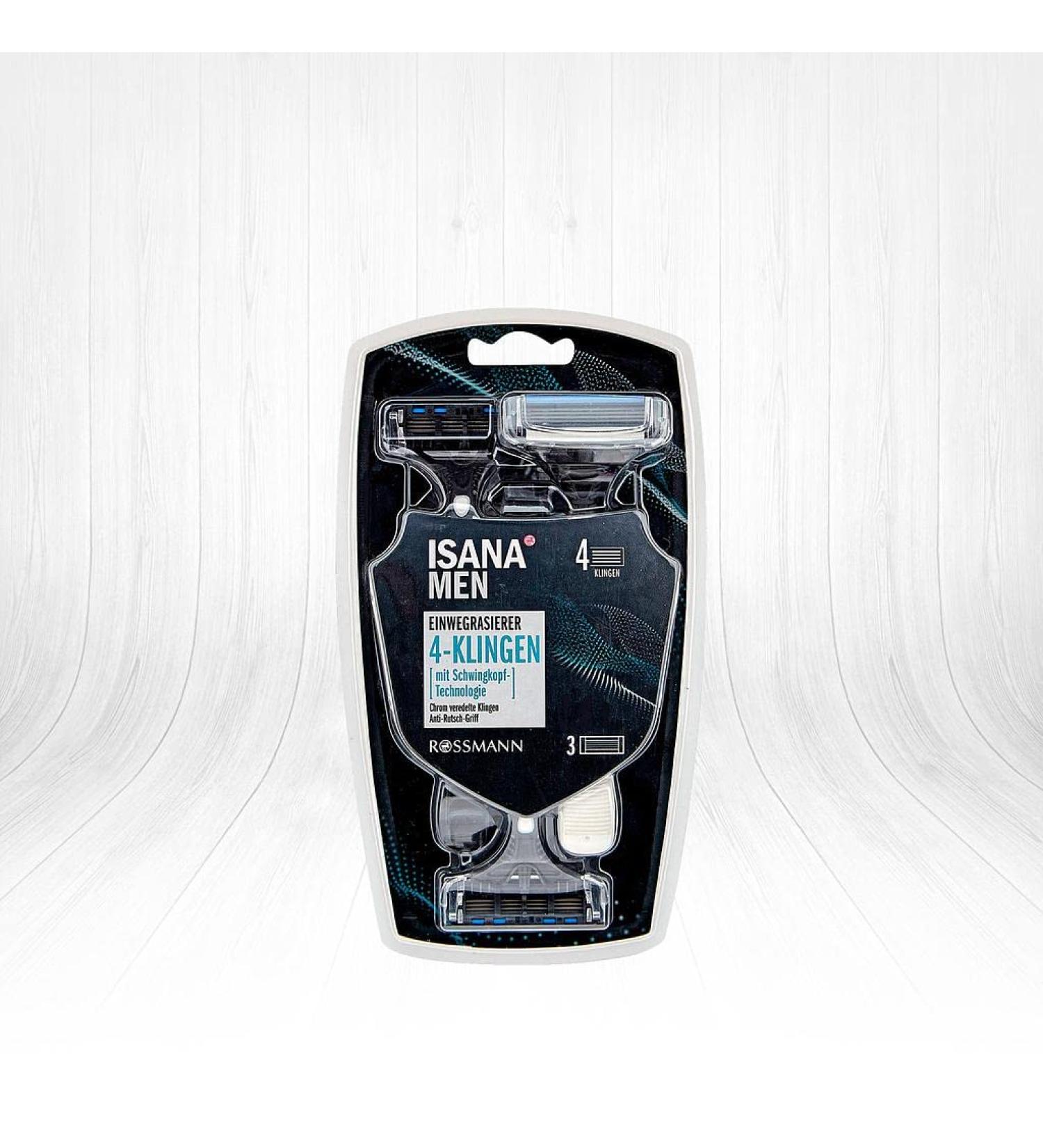 Isana Men disposable razor 4-blades